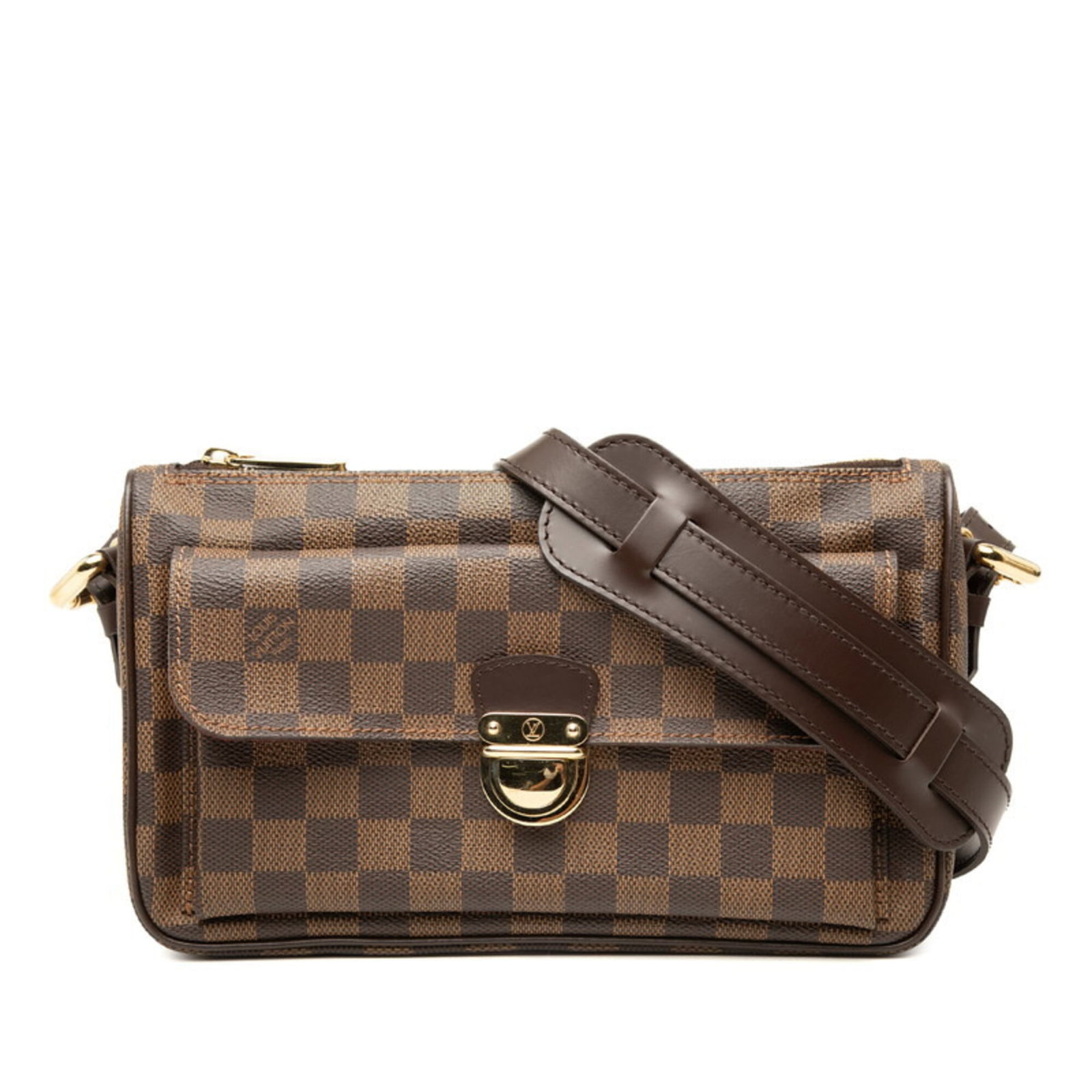 Handbag Leather Pvc Louis Vuitton Shoulder: Handbag Leather Pvc Louis Vuitton Shoulder PVC and leather materials blend in this Louis Vuitton shoulder bag, offering a unique combination of textures. The brown color and compact size make it a