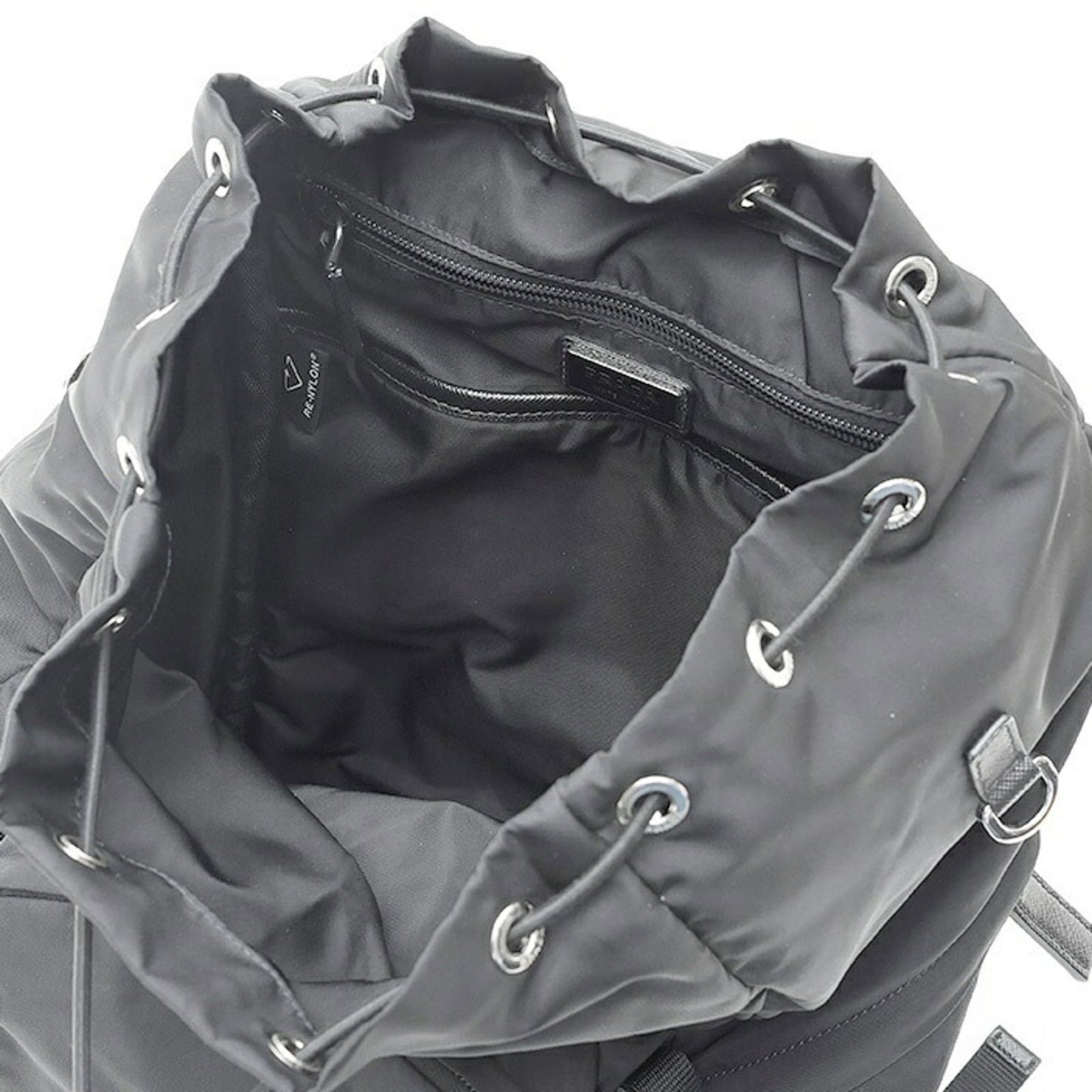 Nylon Fabric Leather Backpack Prada - 7