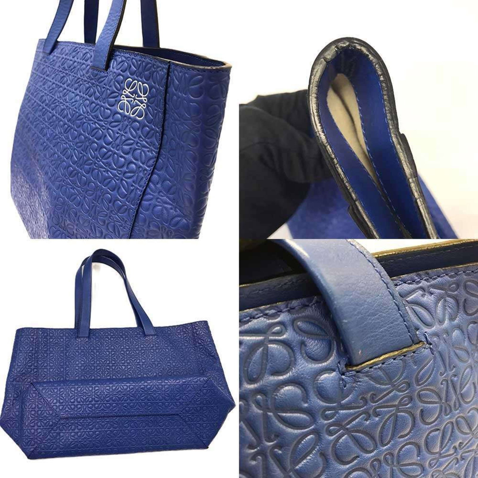 Leather tote bag Loewe - 4