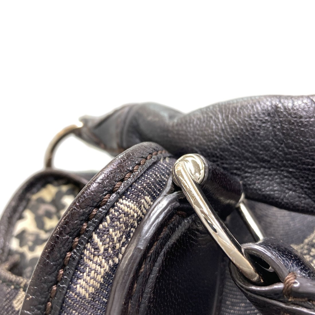 Macadam Pattern Handbag Denim Celine - 11