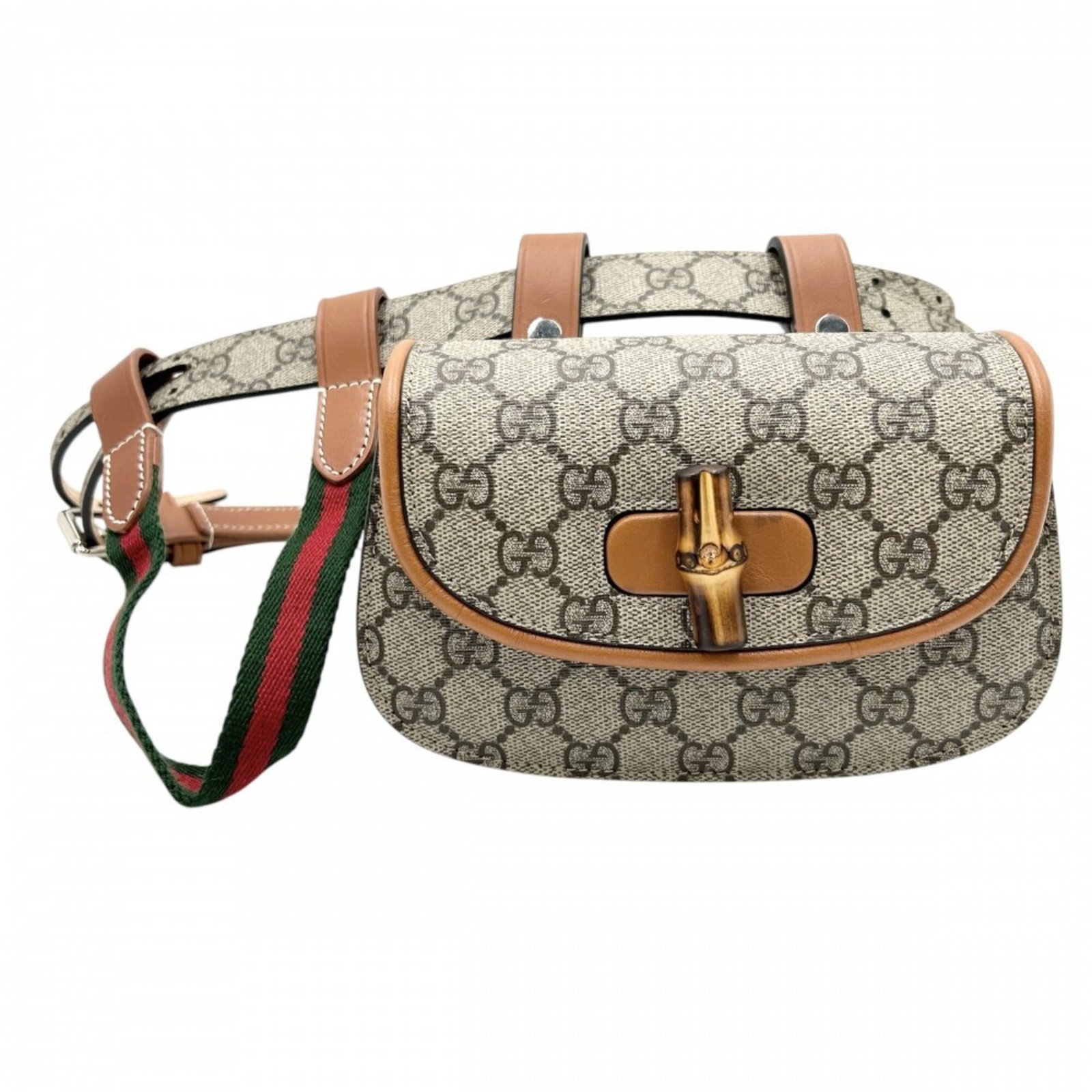 Gucci Fanny Pack Pouch Sling Bag Supreme Gg Leather Canvas: Gucci Fanny Pack Pouch Sling Bag Supreme Gg Leather Canvas Gucci Fanny Pack Pouch Sling Bag Supreme Gg Leather Canvas - A stylish and versatile accessory, this Gucci fanny pack features the iconic GG