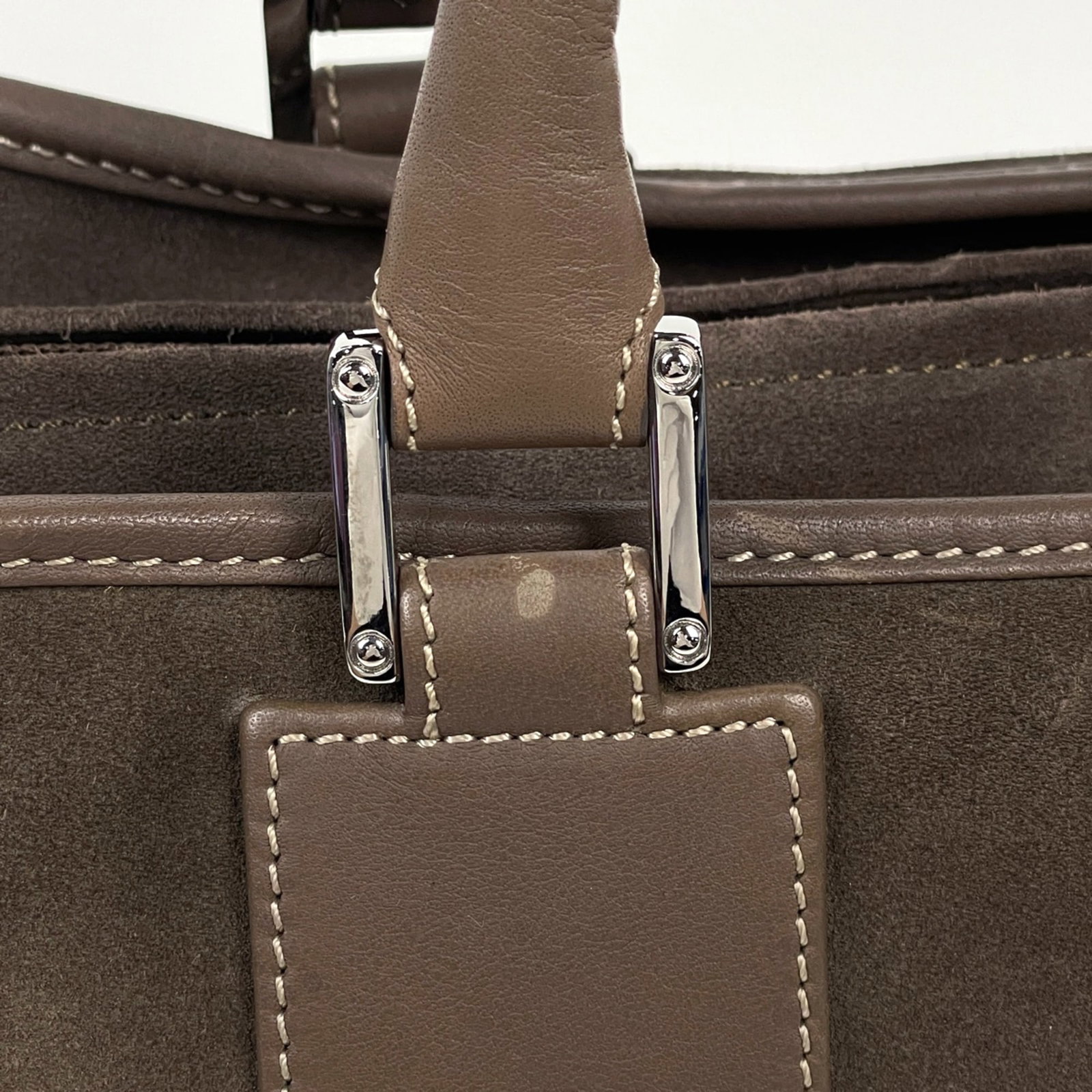 Handbag Leather Suede Loewe - 5