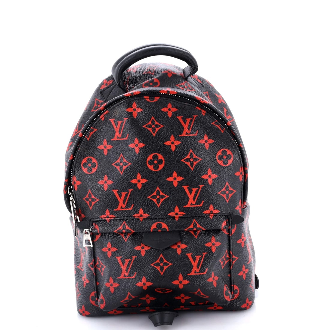 Limited Edition Palm Springs Monogram Infrarouge Louis Vuitton Backpack: Limited Edition Palm Springs Monogram Infrarouge Louis Vuitton Backpack Canvas Coated Louis Vuitton Palm Springs Monogram Infrarouge Backpack in Black features a unique design with a bold monogram
