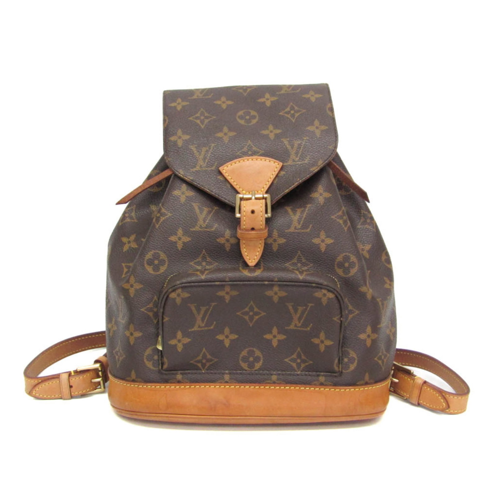 Vuitton Louis Monogram Backpack: Vuitton Louis Monogram Backpack The Vuitton Louis Monogram Backpack is a stylish and functional accessory from the iconic French brand. Featuring the signature Montsouris MM M51136 design, this brown