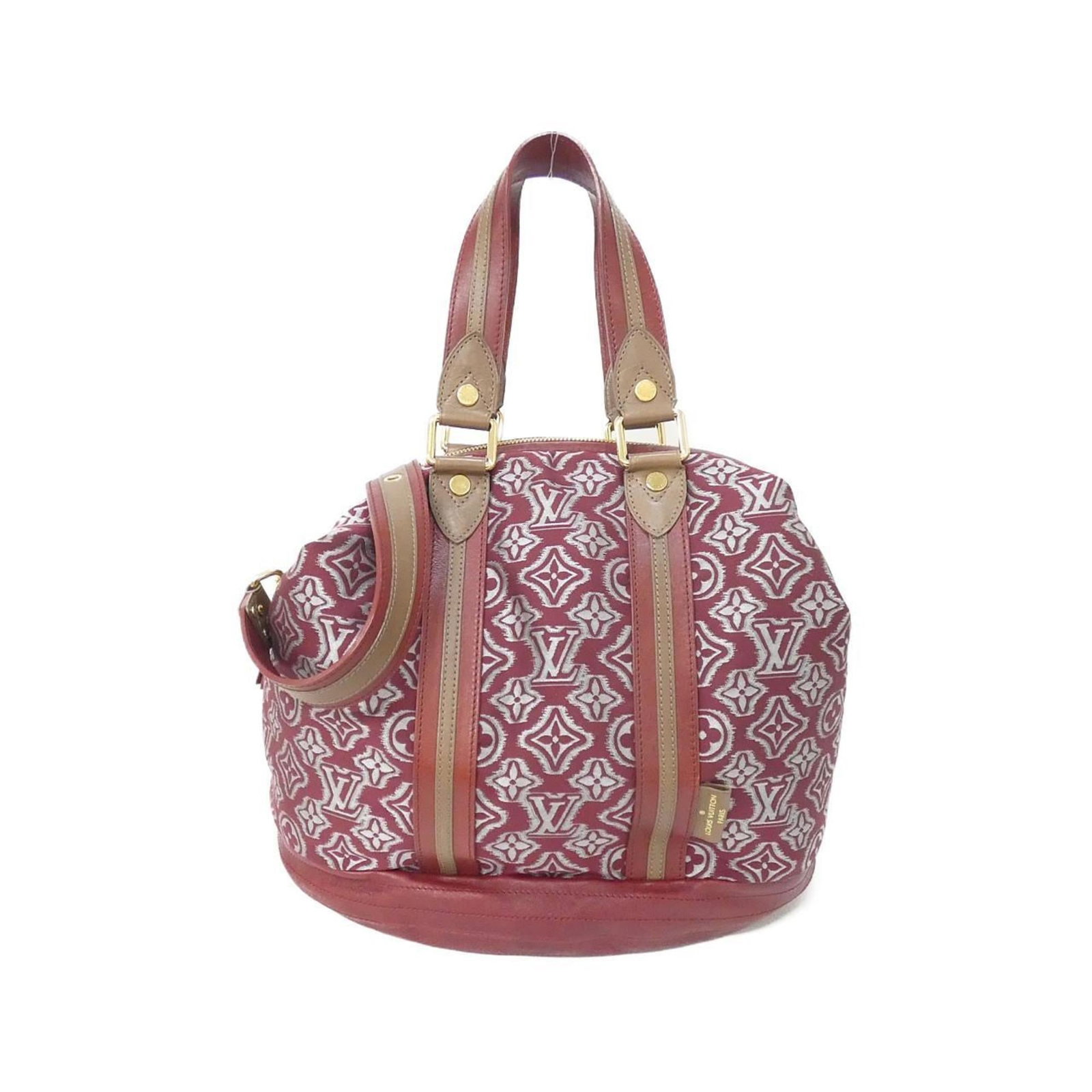 Canvas Handbag Louis Vuitton: Canvas Handbag Louis Vuitton Canvas Handbag Louis Vuitton in Bordeaux, featuring a classic design with a canvas material and a shoulder strap for added convenience. Bearing a signature, this handbag