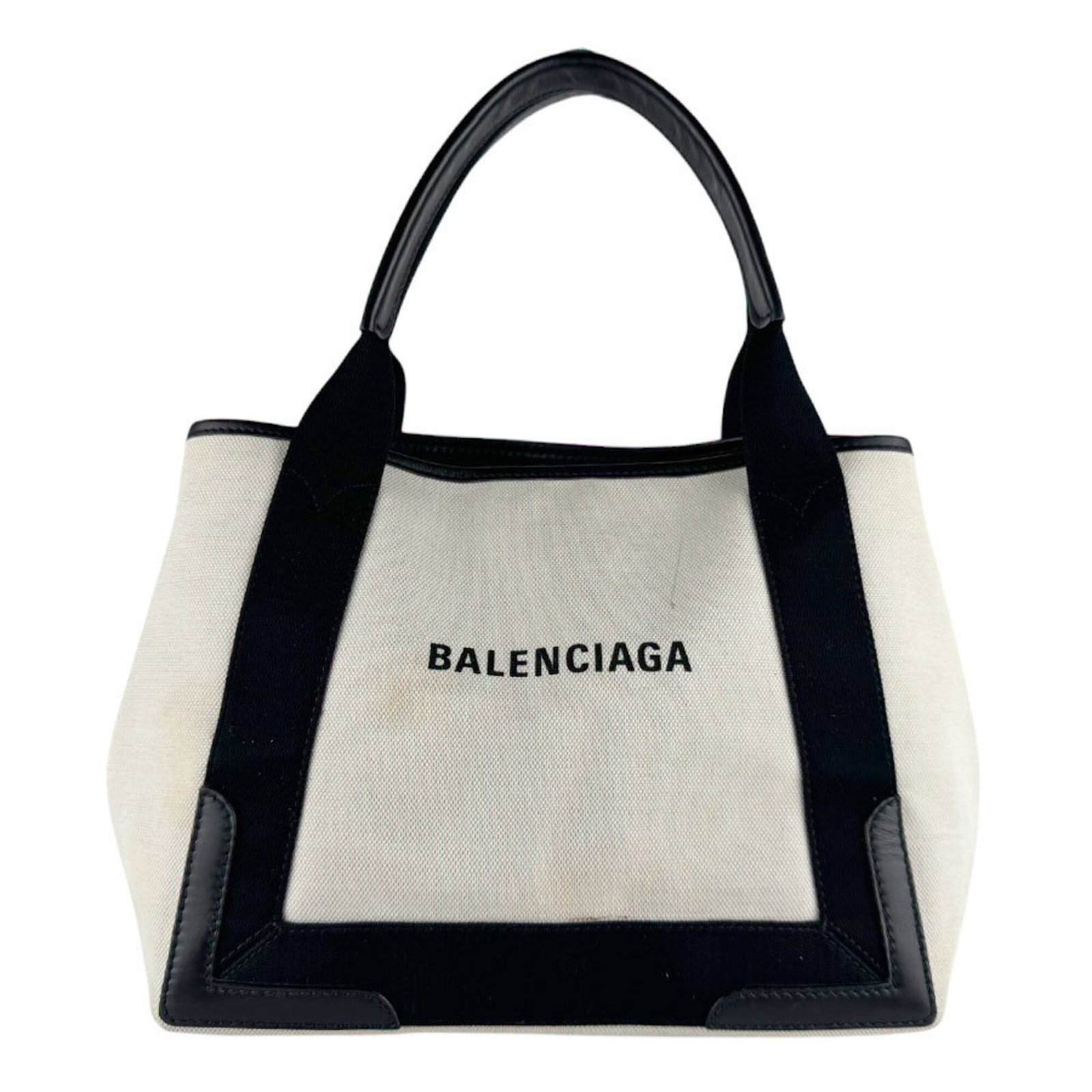 Canvas Leather Handbag Tote Balenciaga: Canvas Leather Handbag Tote Balenciaga Canvas Leather Handbag Tote Balenciaga - A sleek and sophisticated tote bag crafted from canvas and leather, featuring a classic black and ivory color