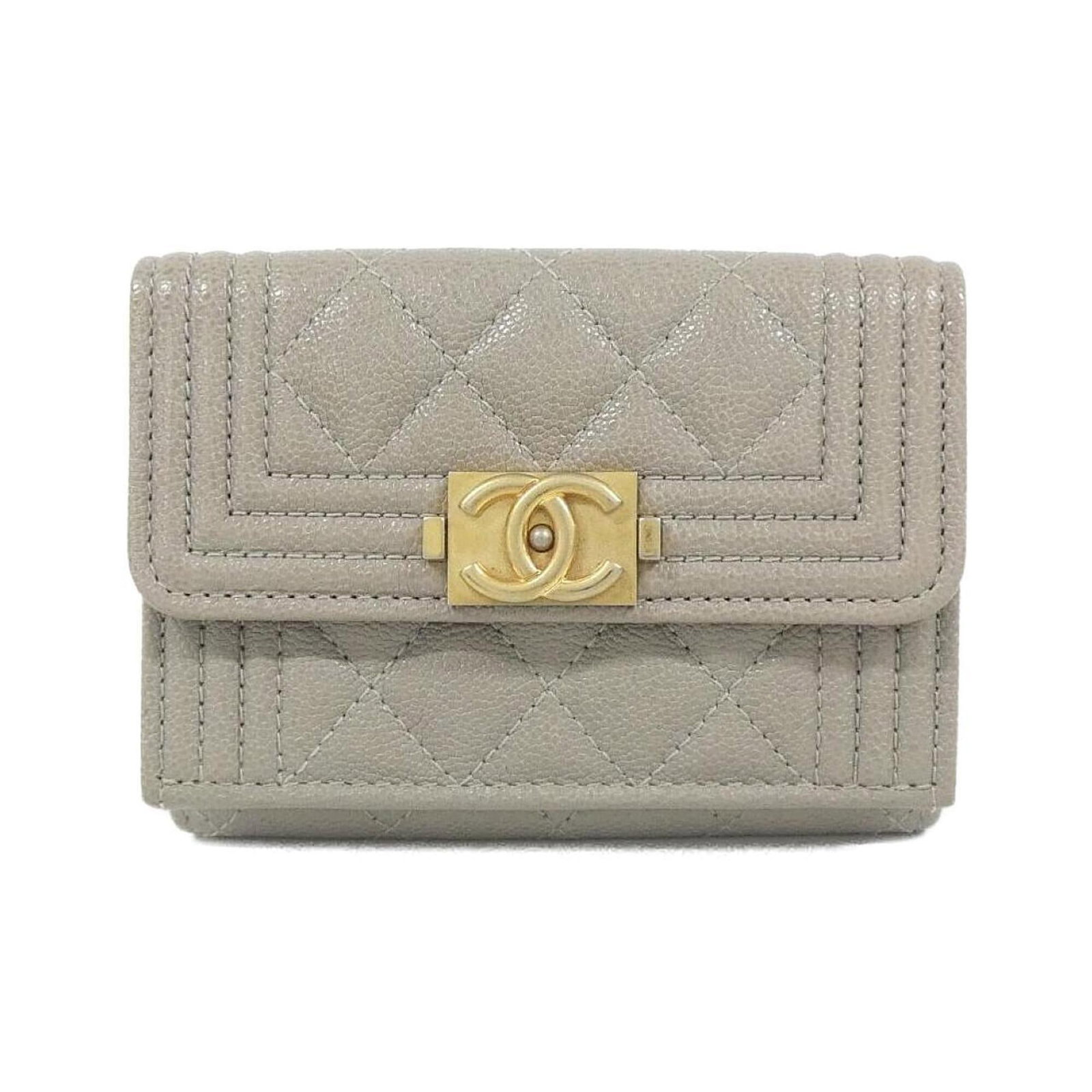 Chanel Wallet (Tri-Fold) Grained Calfskin (1 of 10)