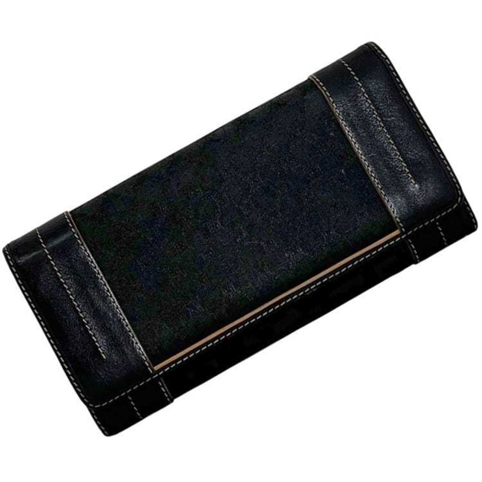 Celine Long Wallet (Bi-Fold) Canvas Leather: Celine Long Wallet (Bi-Fold) Canvas Leather Canvas and leather construction provides a unique blend of texture and durability. This bi-fold long wallet features a sleek black design, measuring 10cm x 