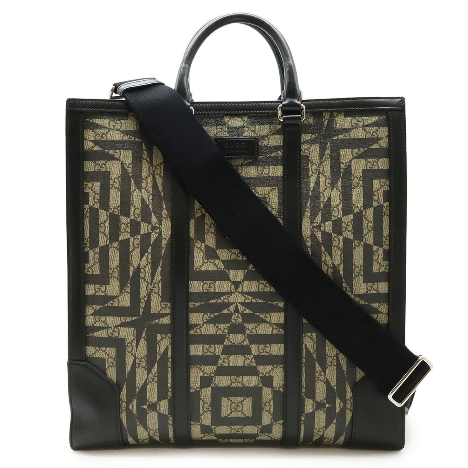Gucci Shoulder Bag Tote Bag Pvc Leather: Gucci Shoulder Bag Tote Bag Pvc Leather Gucci Shoulder Bag Tote Bag Pvc Leather is a stylish and functional tote bag made from PVC and leather materials, available in beige and black colors. The bag f