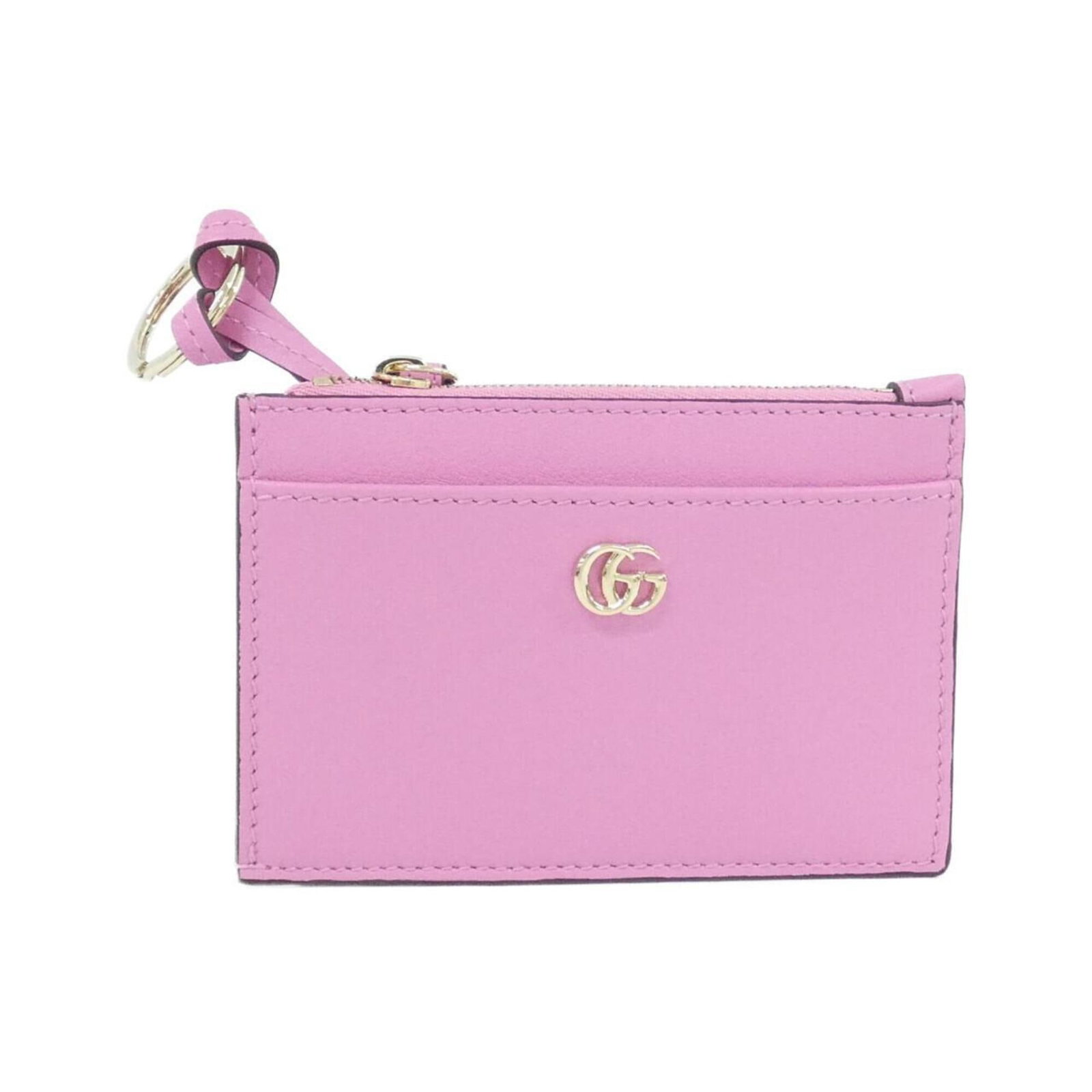 Coin purse leather case Gucci: Coin purse leather case Gucci This Gucci coin purse leather case is a stylish and compact accessory, featuring a vibrant pink or purple color. Made from high-quality leather, it measures 8cm x 11.5cm 