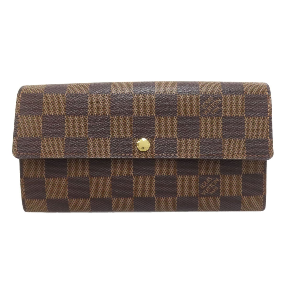 Long Old Wallet Sarah Portefeiulle With Coin Louis Vuitton N61734: Long Old Wallet Sarah Portefeiulle With Coin Louis Vuitton N61734 Brown Damier canvas Long wallet with coin pocket, a classic design from LOUIS VUITTON. This stylish accessory features a signature