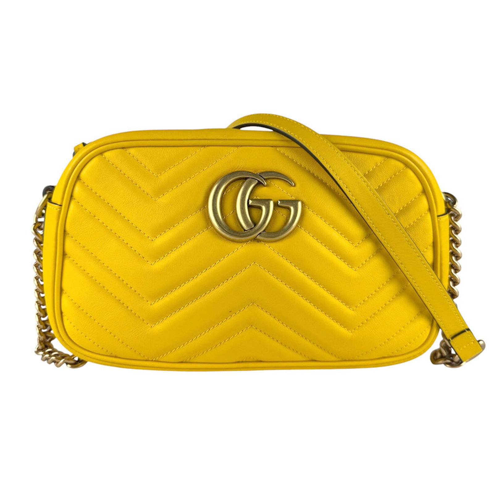 Metal Leather Bag Shoulder Gucci: Metal Leather Bag Shoulder Gucci Metal Leather Bag Shoulder Gucci features a striking gold and yellow color combination, with a metallic finish that adds a touch of luxury to this stylish shoulder
