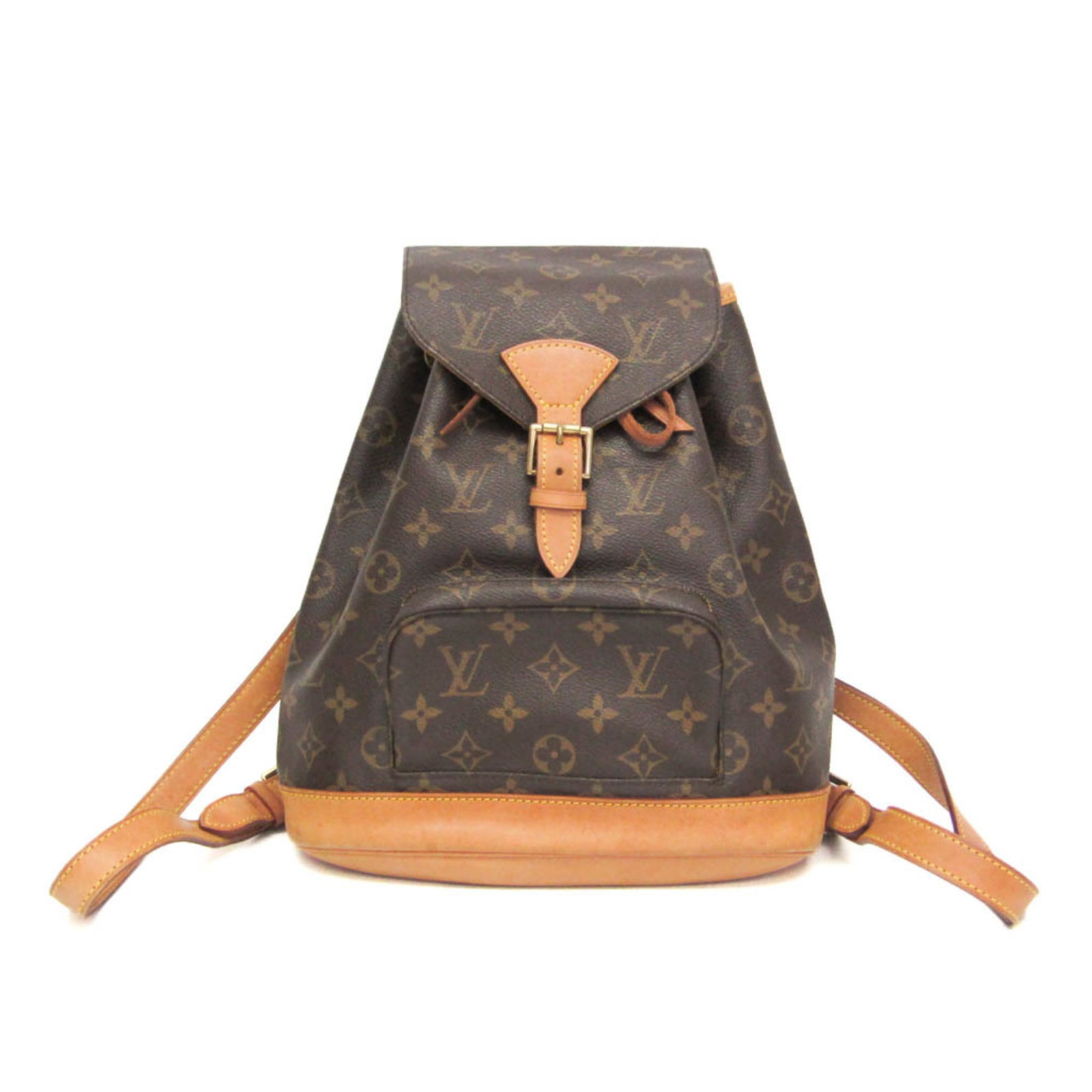 Vuitton Louis Monogram Backpack: Vuitton Louis Monogram Backpack The Vuitton Louis Monogram Backpack is a stylish and functional accessory from the iconic French brand. Featuring the signature Montsouris MM M51136 design, this brown
