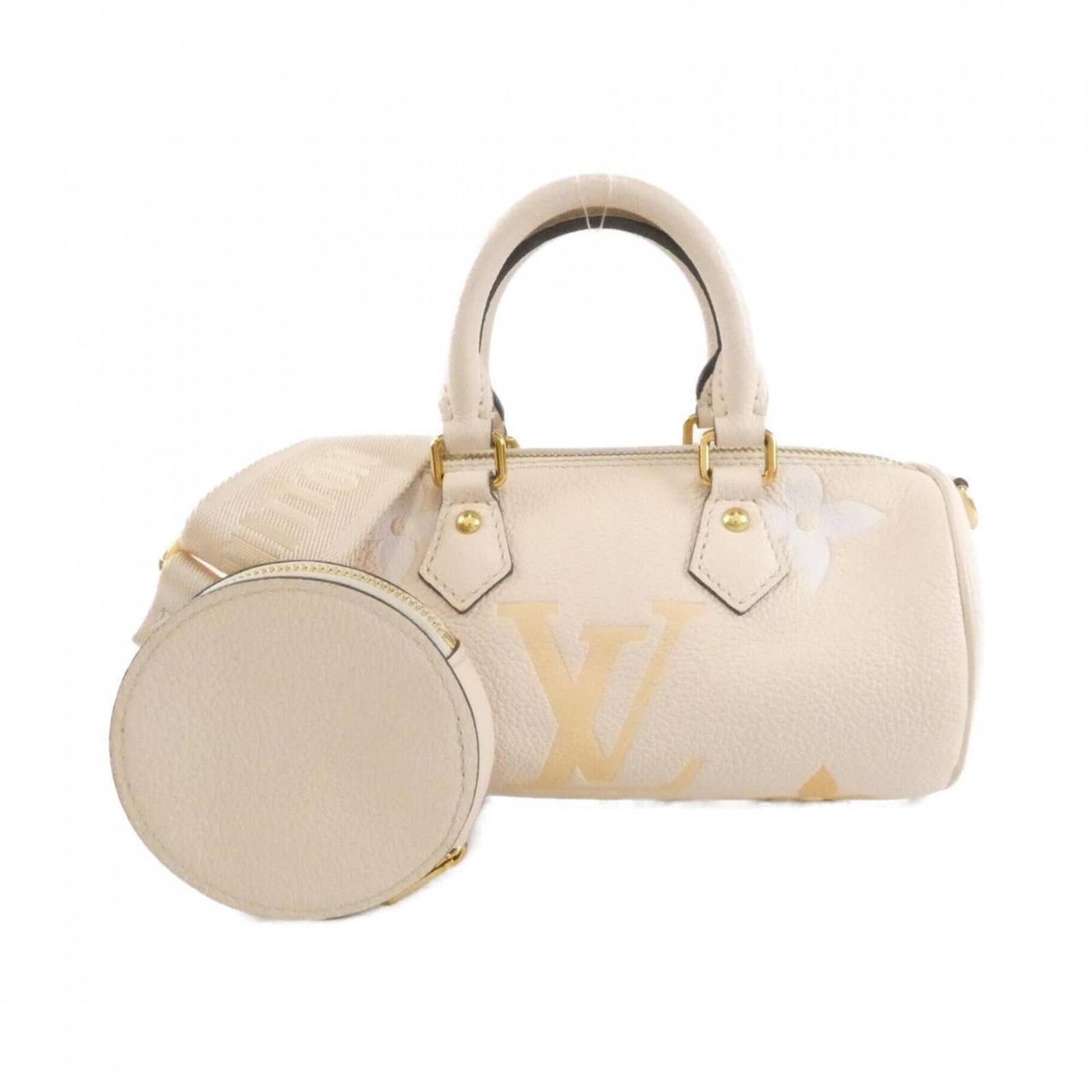 Shoulder Bag Monogram Empreinte Louis Vuitton: Shoulder Bag Monogram Empreinte Louis Vuitton Monogram Empreinte Louis Vuitton Shoulder Bag: This luxurious shoulder bag boasts the iconic Monogram Empreinte design, featuring a cream and saffron