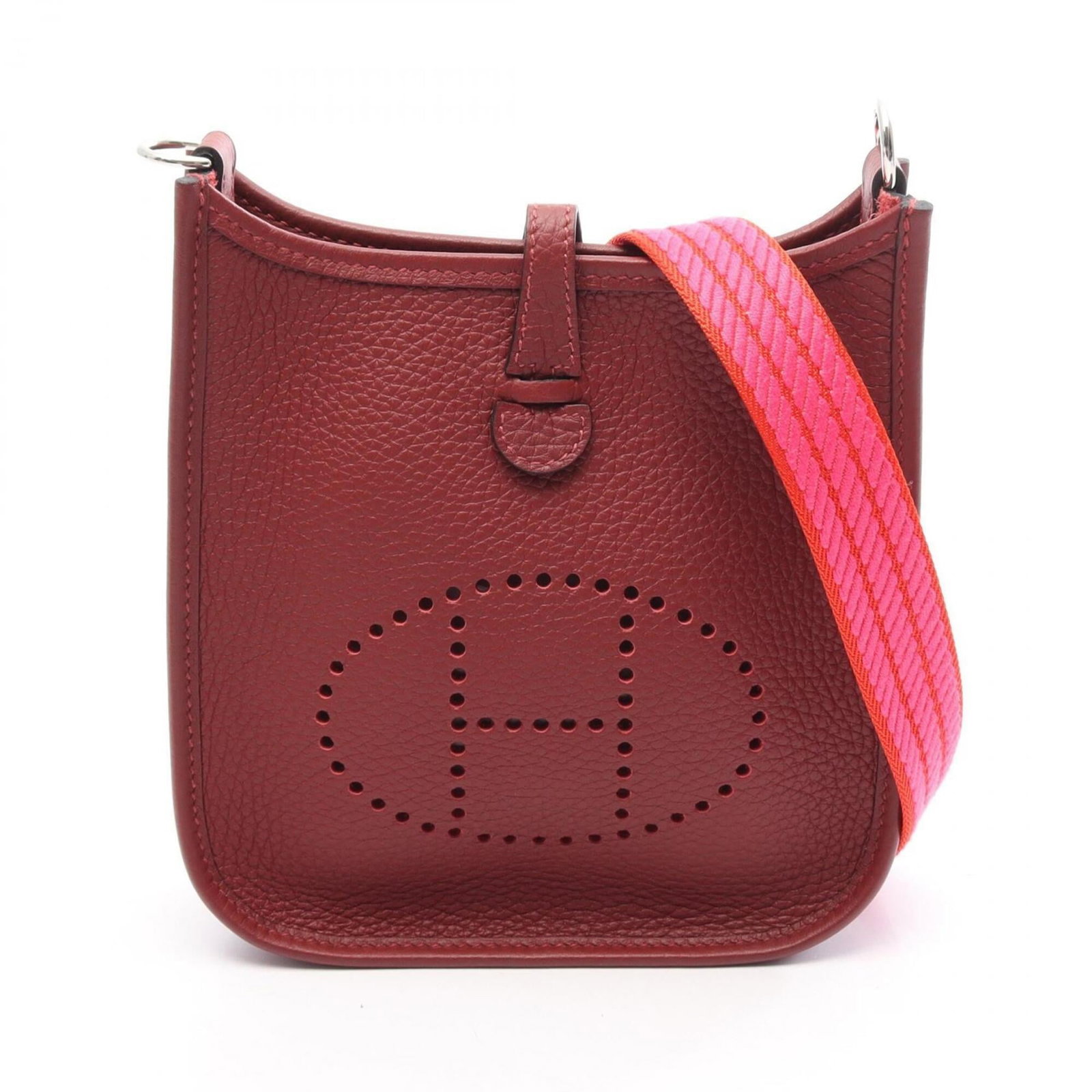 Clemence Taurillon Leather Shoulder Bag Hermes Handbag: Clemence Taurillon Leather Shoulder Bag Hermes Handbag Item Specifics: Brand: Hermes MPN: 085943CK Type: Handbag, Shoulder bag Material: Taurillon clemence leather Color: Bordeaux, Rouge H Gender: Wom