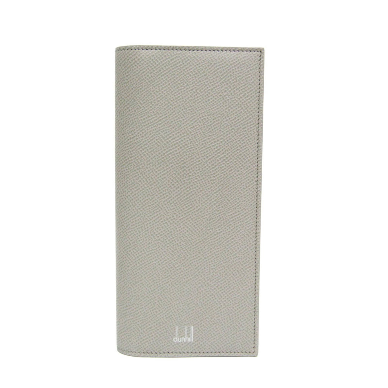 Long Wallet Leather Bi Fold Dunhill: Long Wallet Leather Bi Fold Dunhill The Cadogan 18F2100 Long Wallet from Dunhill is a sleek, light gray leather bi-fold designed with a slim profile and classic style. Made from high-quality Italian l