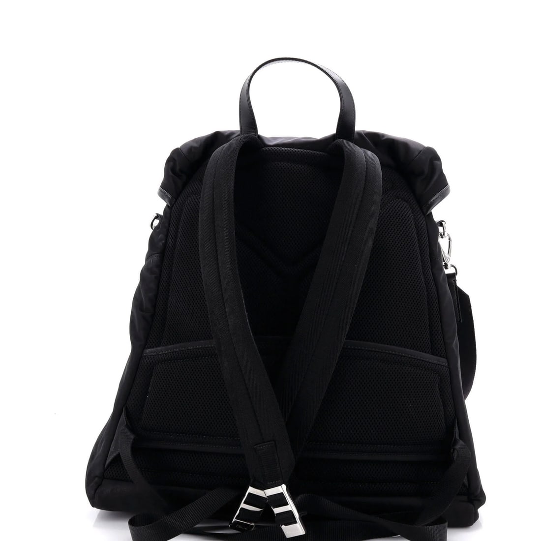 Nylon Re Convertible Backpack with Leather Prada - 3