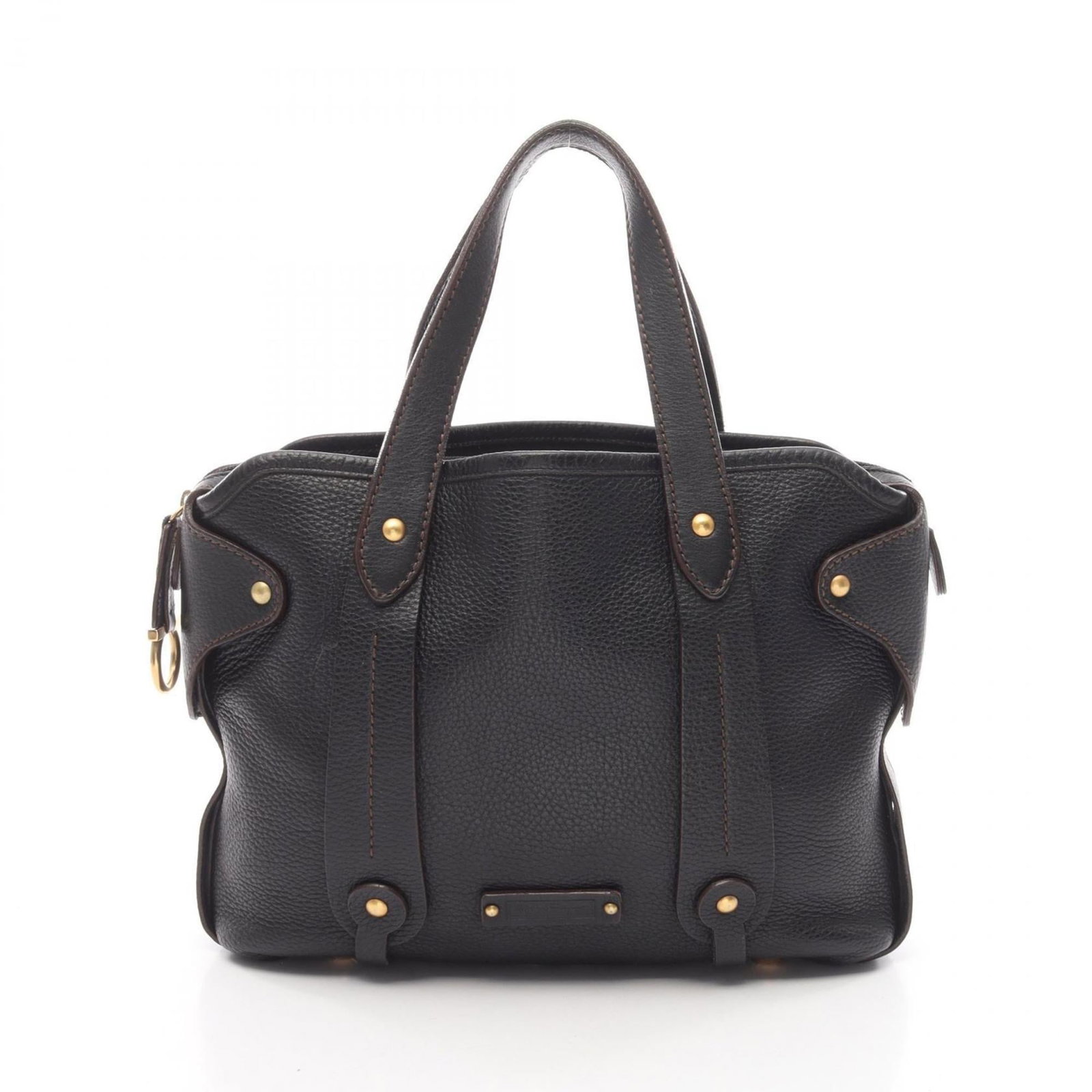 Salvatore Ferragamo Handbag Leather: Salvatore Ferragamo Handbag Leather This Salvatore Ferragamo handbag is crafted from high-quality leather, featuring a classic brown color and elegant design. Measuring 27cm x 37cm x 8cm, it offers a