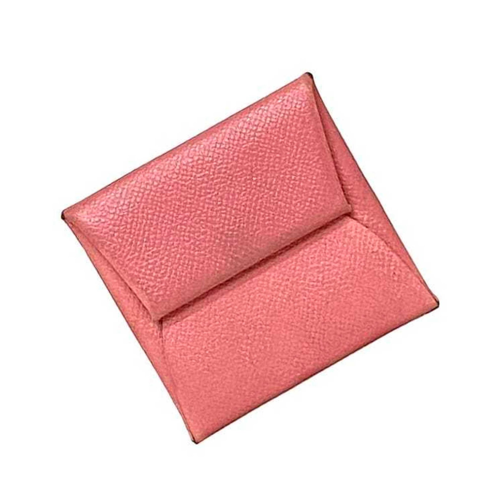 Hermes Coin Purse Leather Case: Hermes Coin Purse Leather Case Togo leather craftsmanship shines in this elegant coin purse leather case from Hermes, featuring a soft pink hue that adds a touch of sophistication to any accessory.