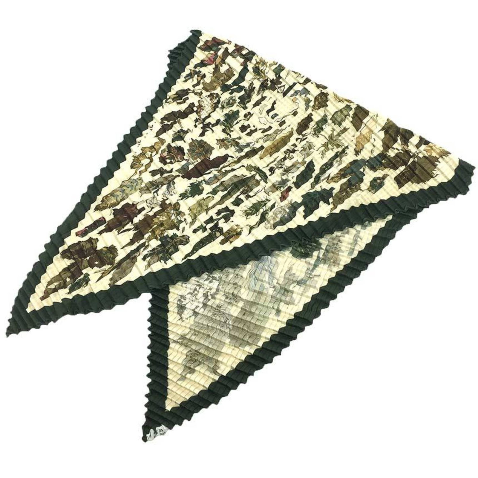 Silk Hermes Scarf: Silk Hermes Scarf Silk from France, this 90cm x 90cm scarf features a natural beige and khaki color combination. Made from high-quality silk, it is presented in a sturdy box. A timeless accessory for