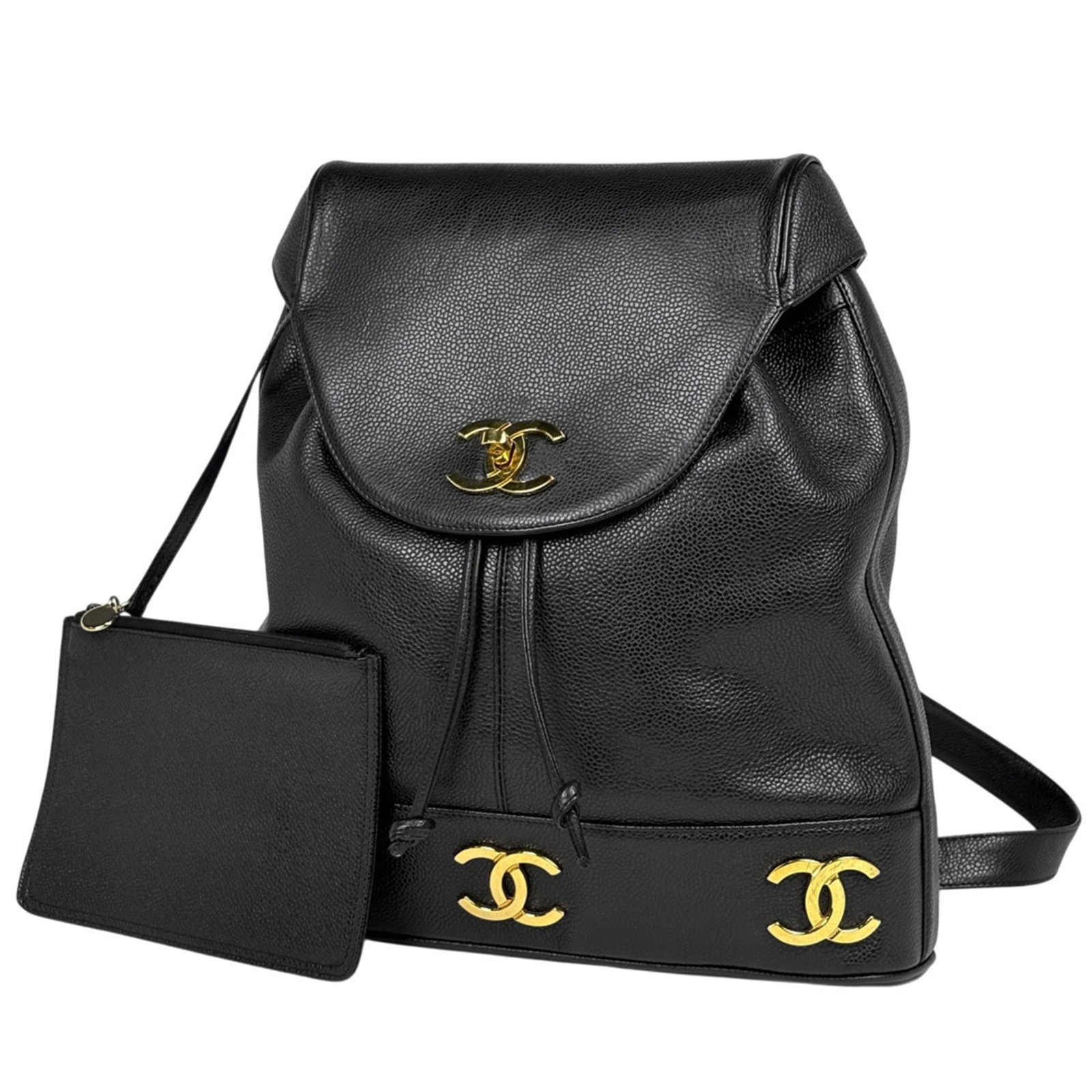 Calfskin Grained Chanel Backpack