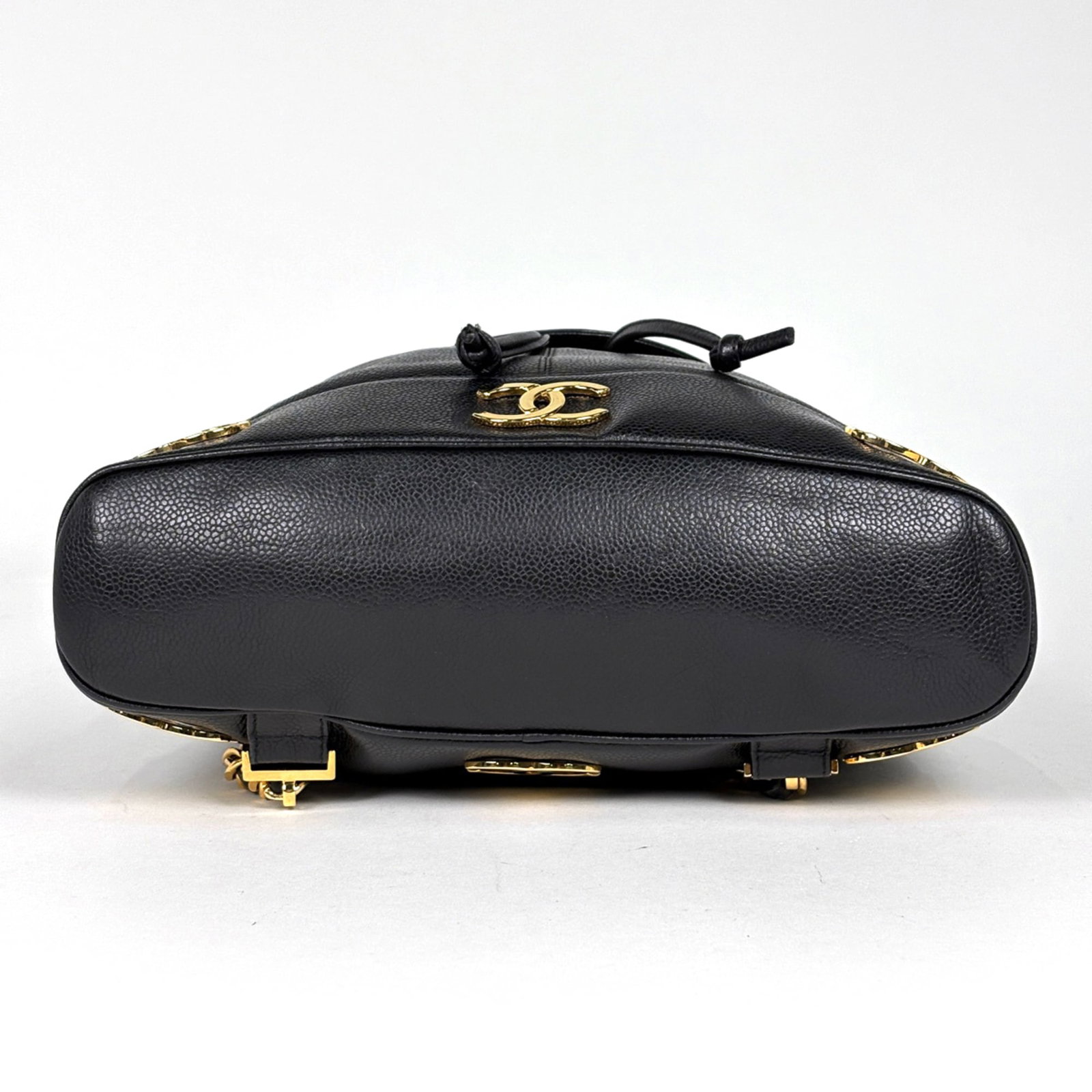 Calfskin Grained Chanel Backpack - 3