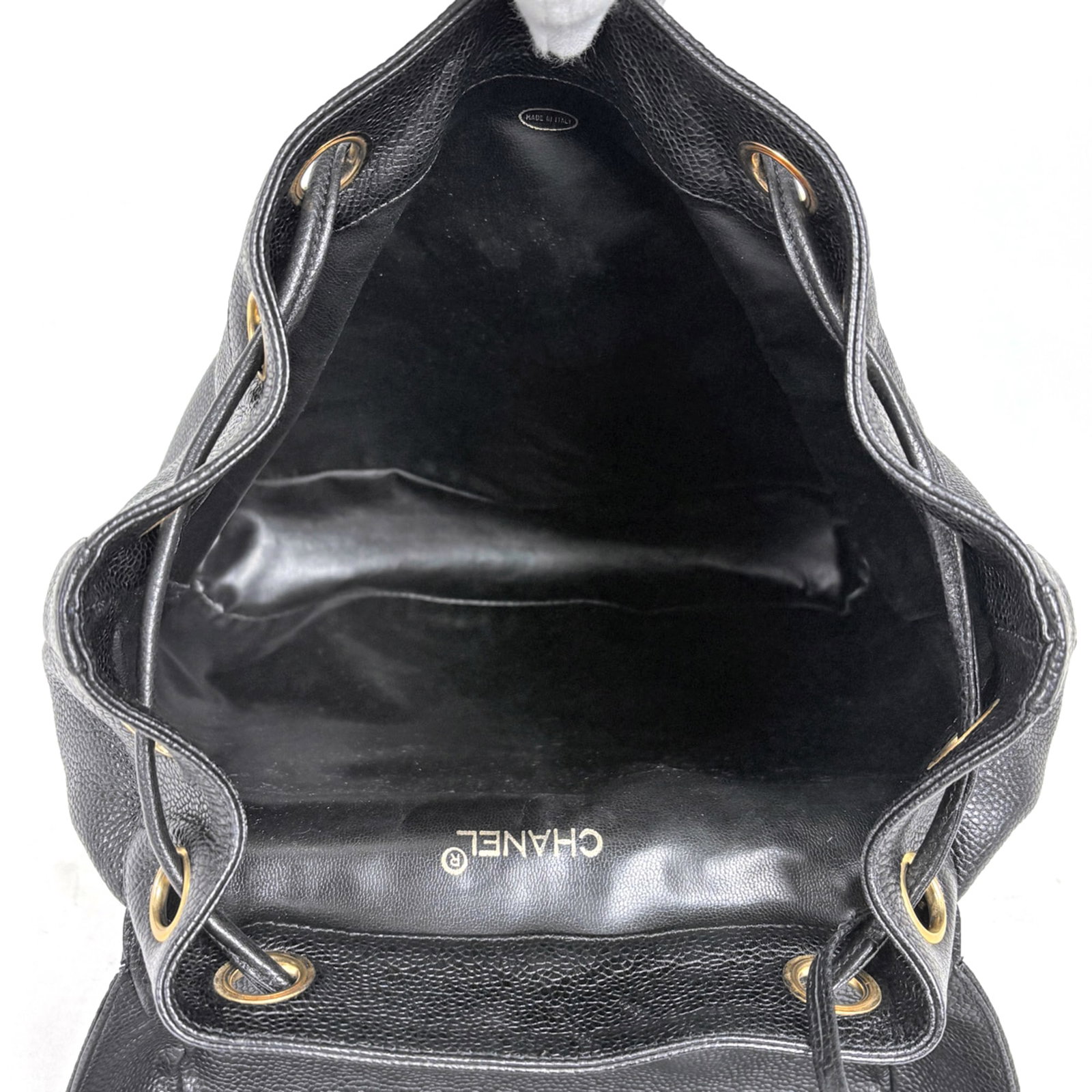 Calfskin Grained Chanel Backpack - 9