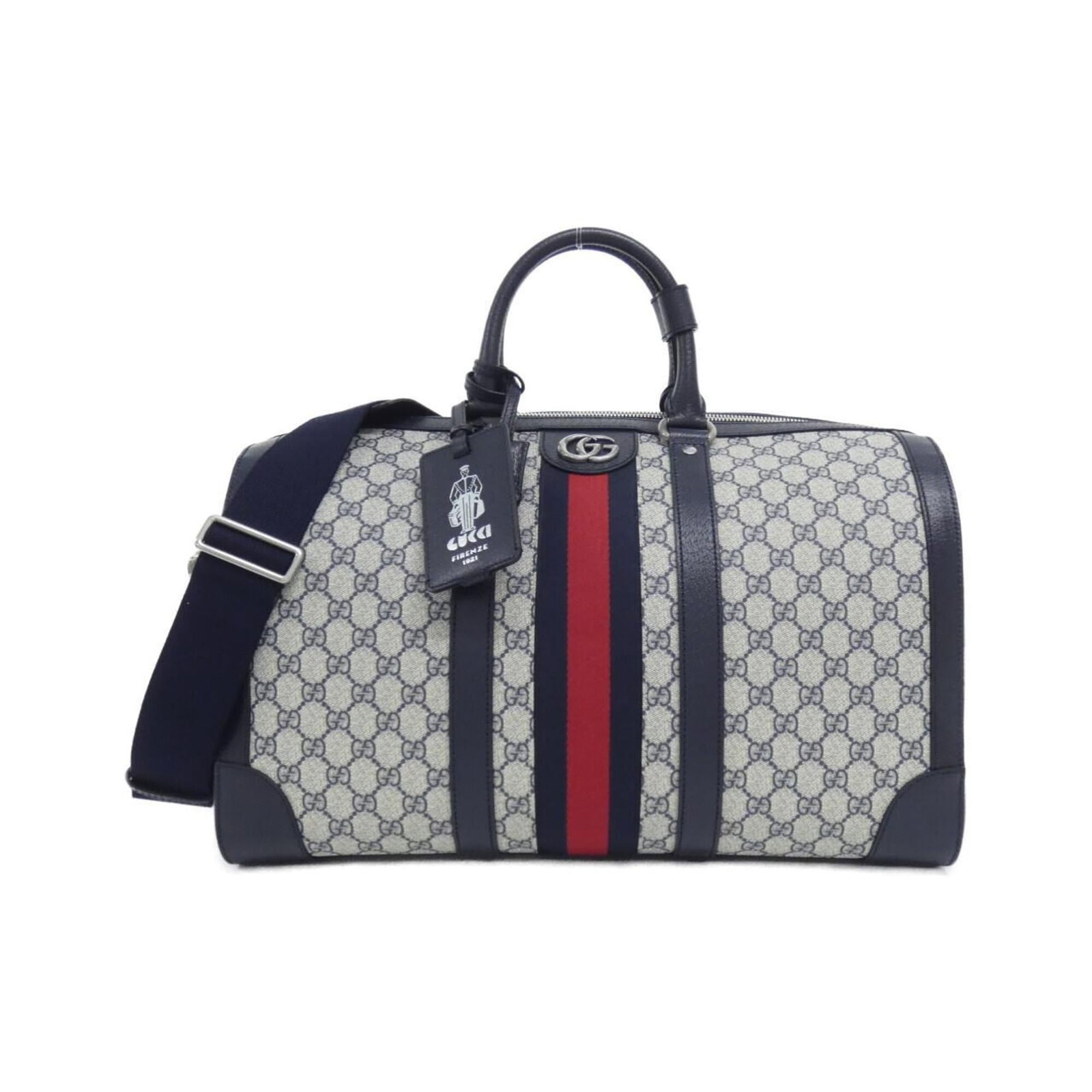 Boston Bag Leather Supreme Gucci Gg: Boston Bag Leather Supreme Gucci Gg Boston Bag Leather Supreme Gucci Gg - A Timeless Classic. This Boston bag is crafted from high-quality GG Supreme leather in a stunning beige and blue color combina