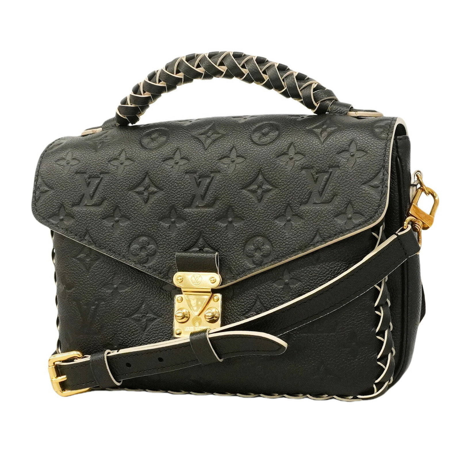 Handbag Louis Vuitton: Handbag Louis Vuitton The Louis Vuitton handbag is a classic design with a sleek Noir color, measuring 19cm x 22.5cm x 9.5cm. Its compact size makes it a versatile accessory for everyday use. With