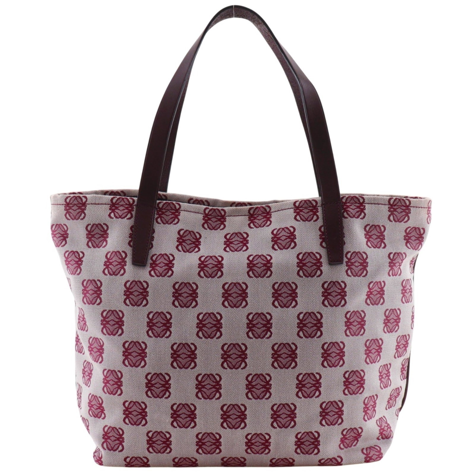 Canvas tote bag Loewe: Canvas tote bag Loewe Canvas tote bag Loewe features a striking red color and measures 28cm x 30cm x 15cm. Made from canvas material, this tote bag boasts a classic design. The bag bears a signature,