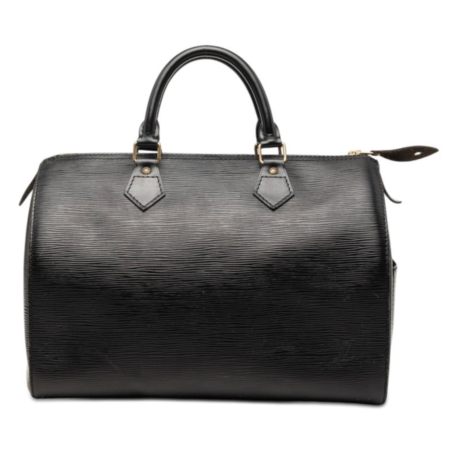 Louis Vuitton Handbag Leather Boston: Louis Vuitton Handbag Leather Boston Black Leather Louis Vuitton Boston Bag. This classic Boston bag features a timeless design with a 24cm x 33cm x 18cm size, making it a versatile and stylish