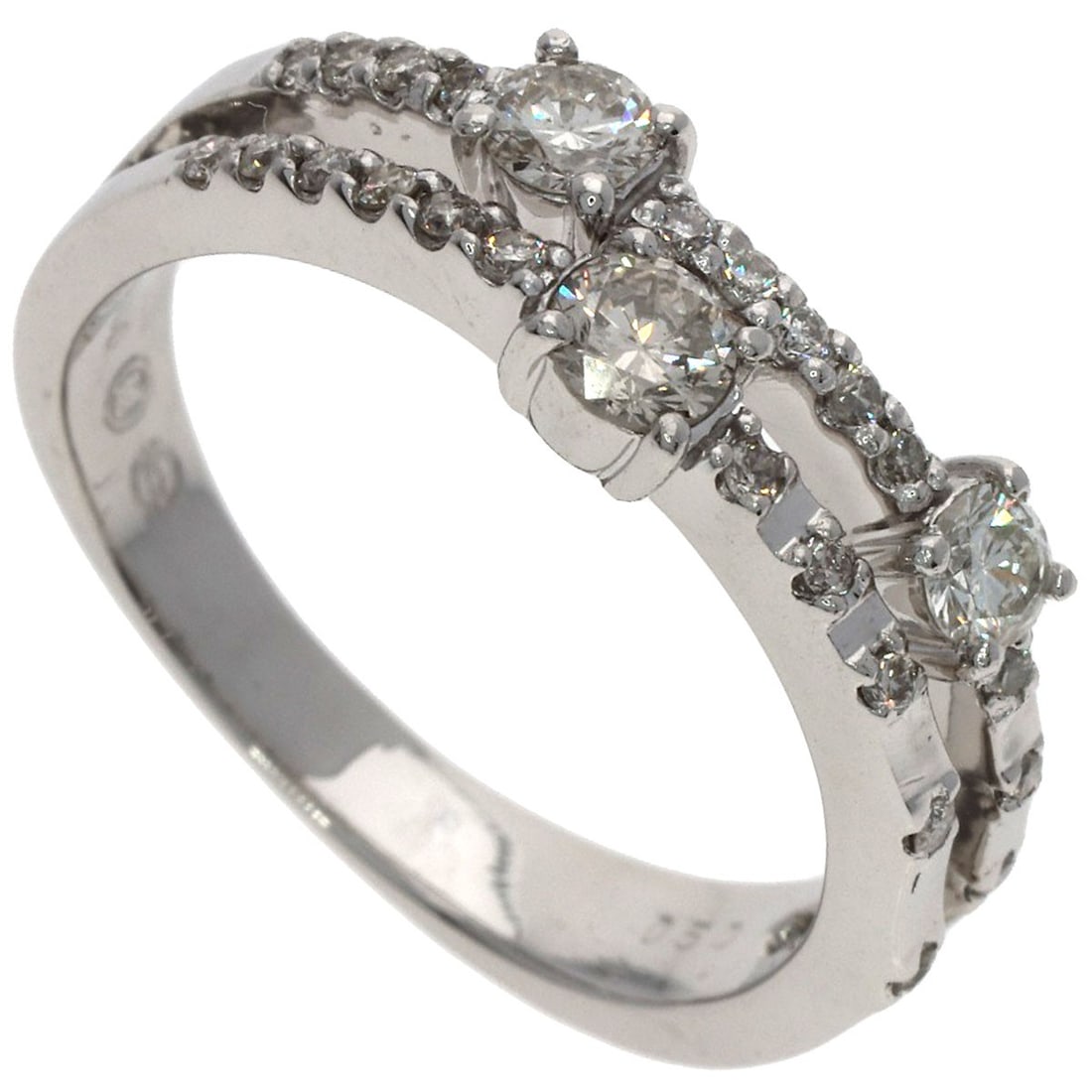 0.5Ct Diamond Ring Platinum Pt900 5.1G (1 of 10)