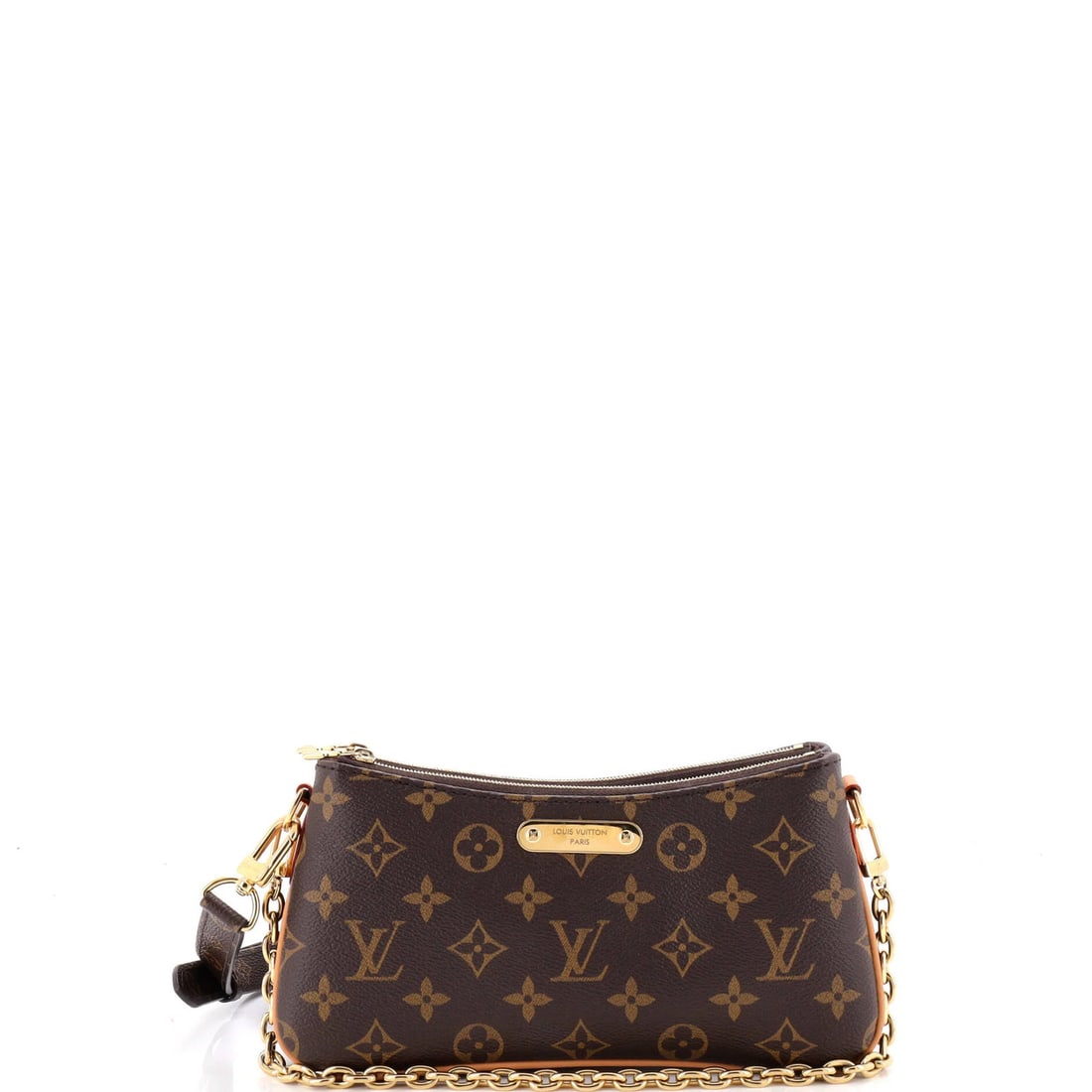 Monogram Canvas Pochette Liv Louis Vuitton: Monogram Canvas Pochette Liv Louis Vuitton Monogram Canvas Pochette Liv Louis Vuitton, a classic cross body bag with a timeless design, boasts a rich brown exterior adorned with iconic monogram canvas