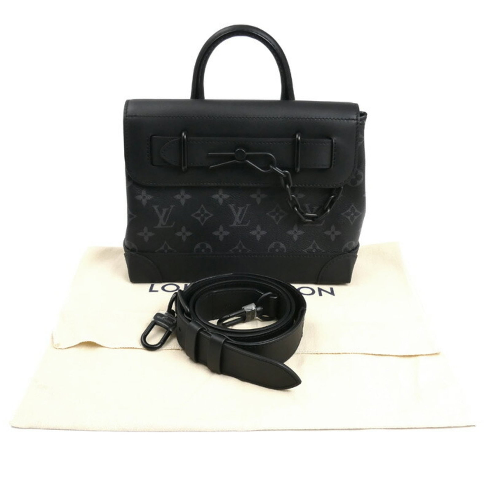 Monogram Eclipse Vuitton Bag Shoulder Louis - 9