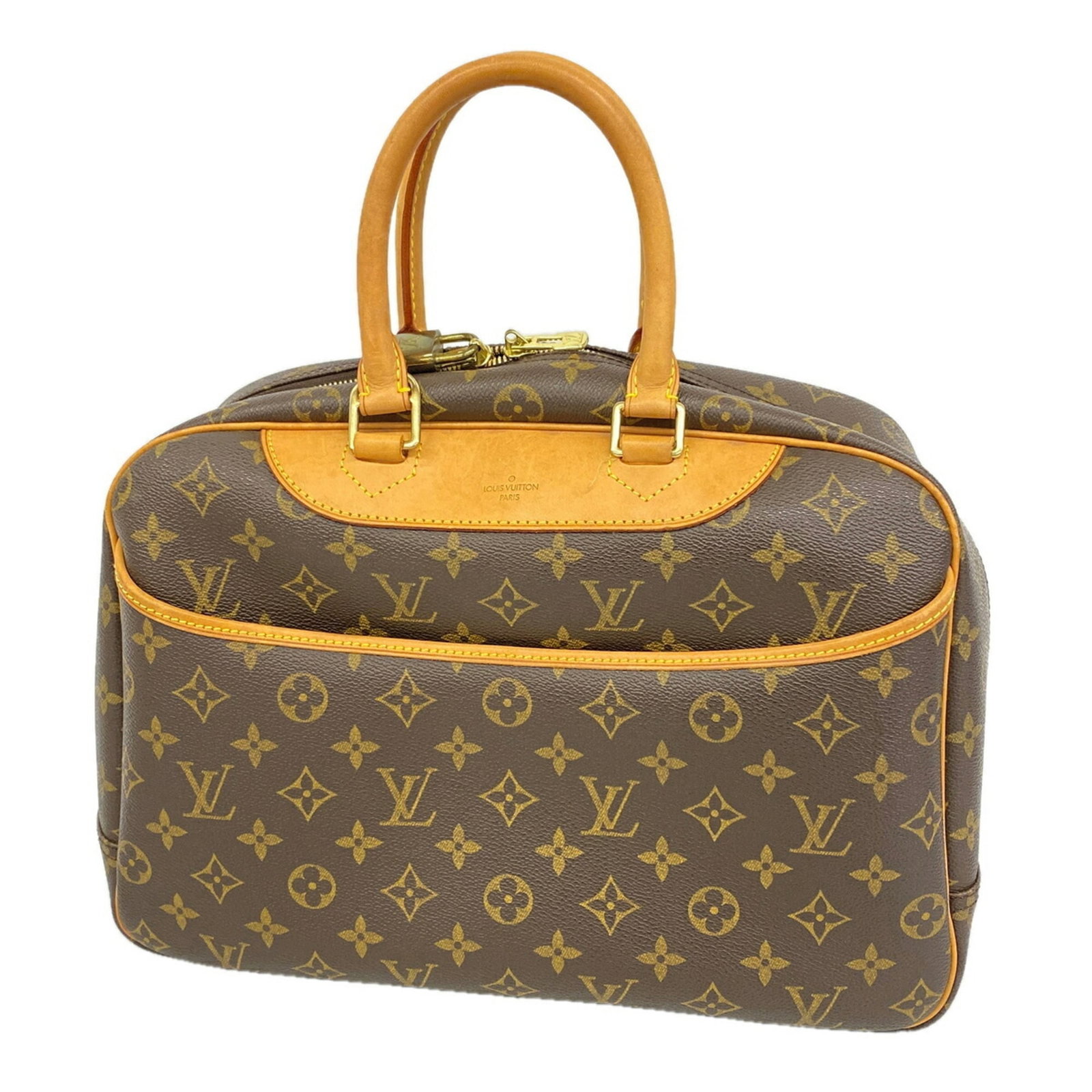 Handbag Louis Vuitton: Handbag Louis Vuitton Brown Louis Vuitton handbag with dimensions 27.5cm x 35.5cm x 14cm. This classic design features a timeless combination of style and functionality. The bag's signature monogram