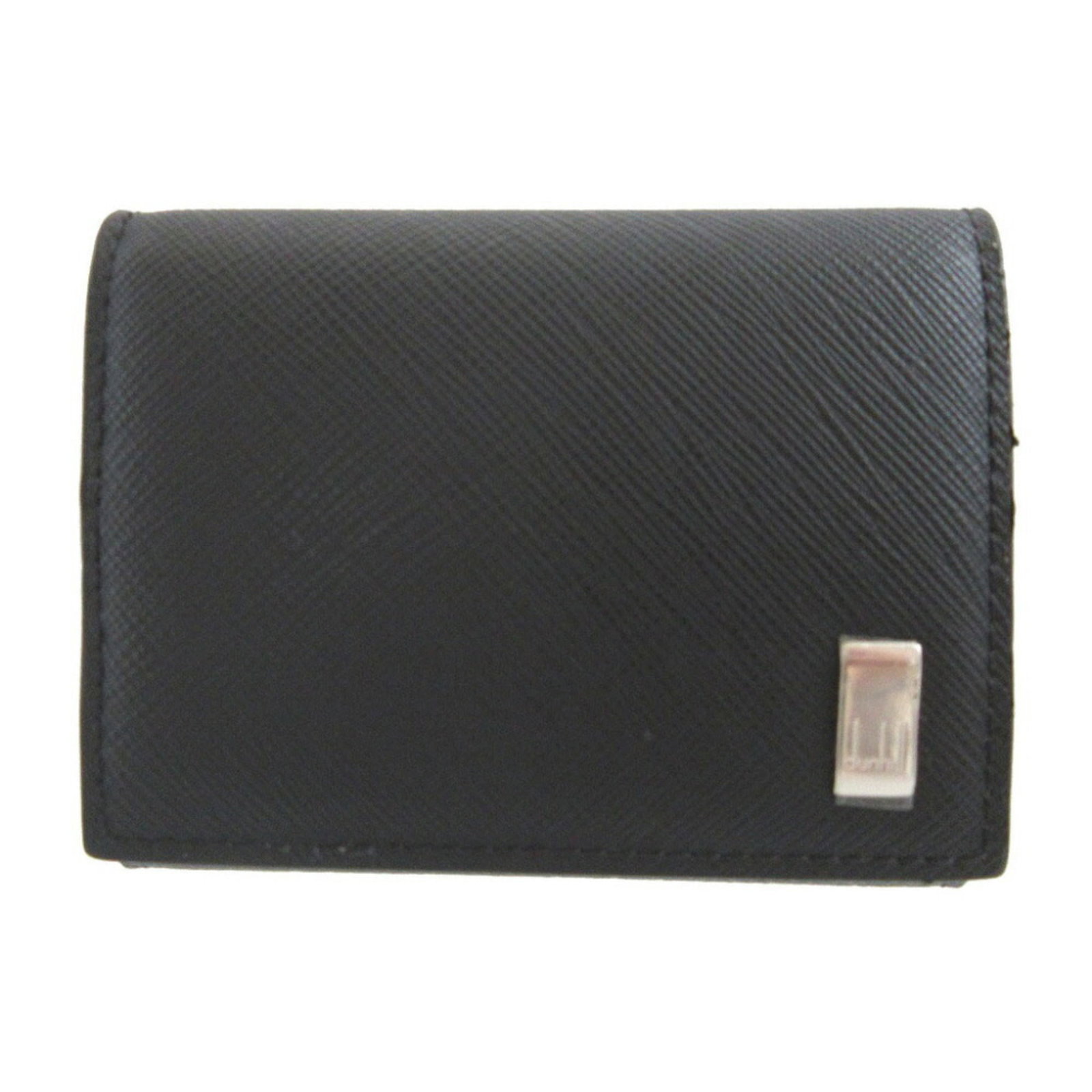 Dunhill Coin Purse/ Coin Case Leather: Dunhill Coin Purse/ Coin Case Leather Dunhill Coin Purse/ Coin Case Leather is a sleek and sophisticated accessory made from high-quality black leather. Measuring 7.5cm x 9.7cm x 1.5cm, it provides a
