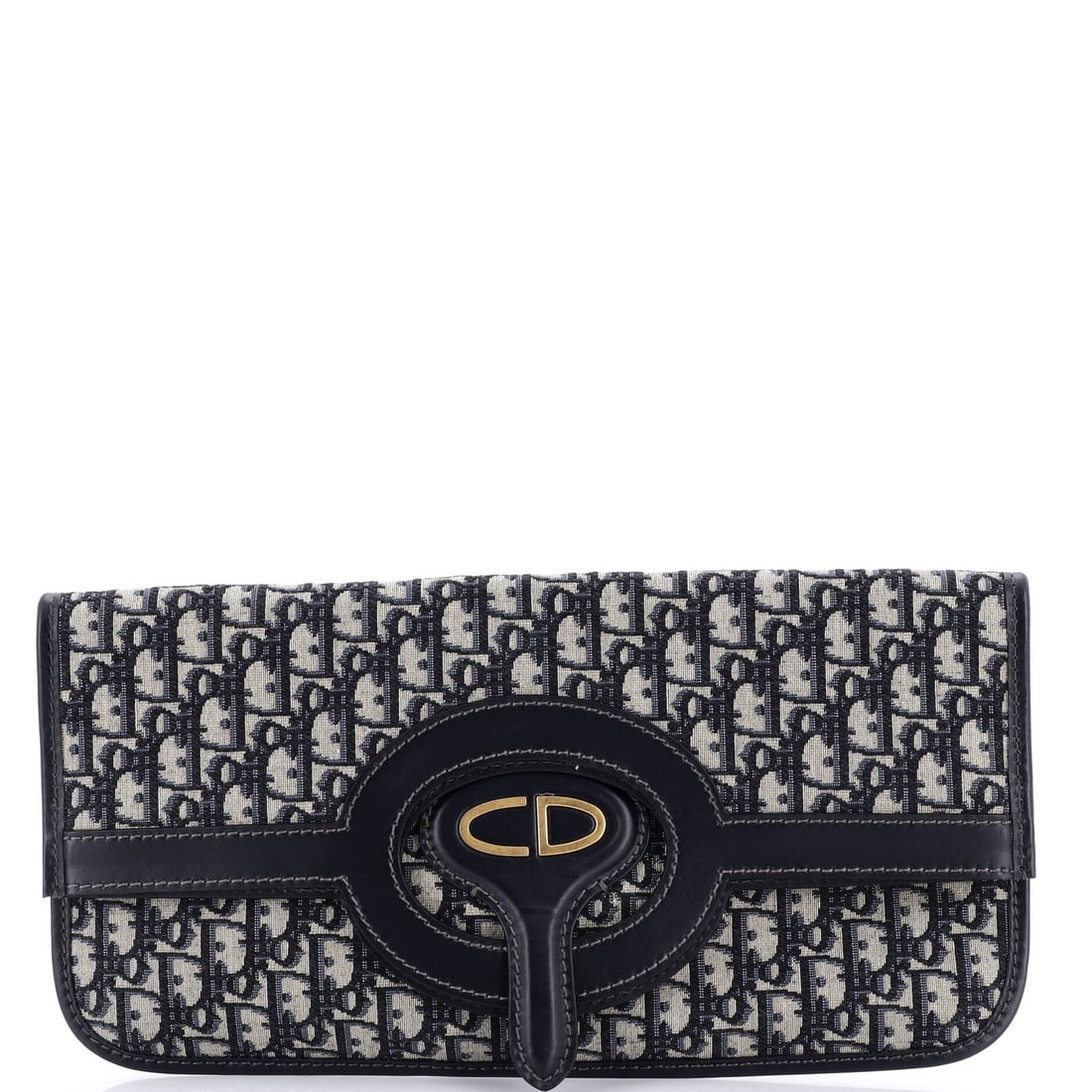 Dior Fold Over Clutch Christian Canvas Oblique: Dior Fold Over Clutch Christian Canvas Oblique This stunning Dior Fold Over Clutch in blue canvas features a sleek oblique design, making it a standout piece. With its great condition and minor