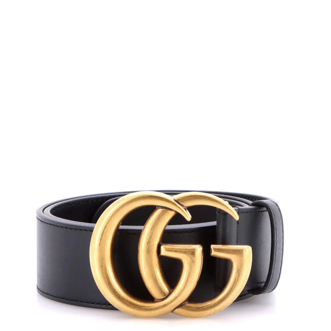 Gucci GG Marmont Leather Belt Wide: Gucci GG Marmont Leather Belt Wide Black Gucci GG Marmont Leather Belt features a wide design with a 28" length and 1.5" width. The belt's exterior is made of high-quality leather, while the interior