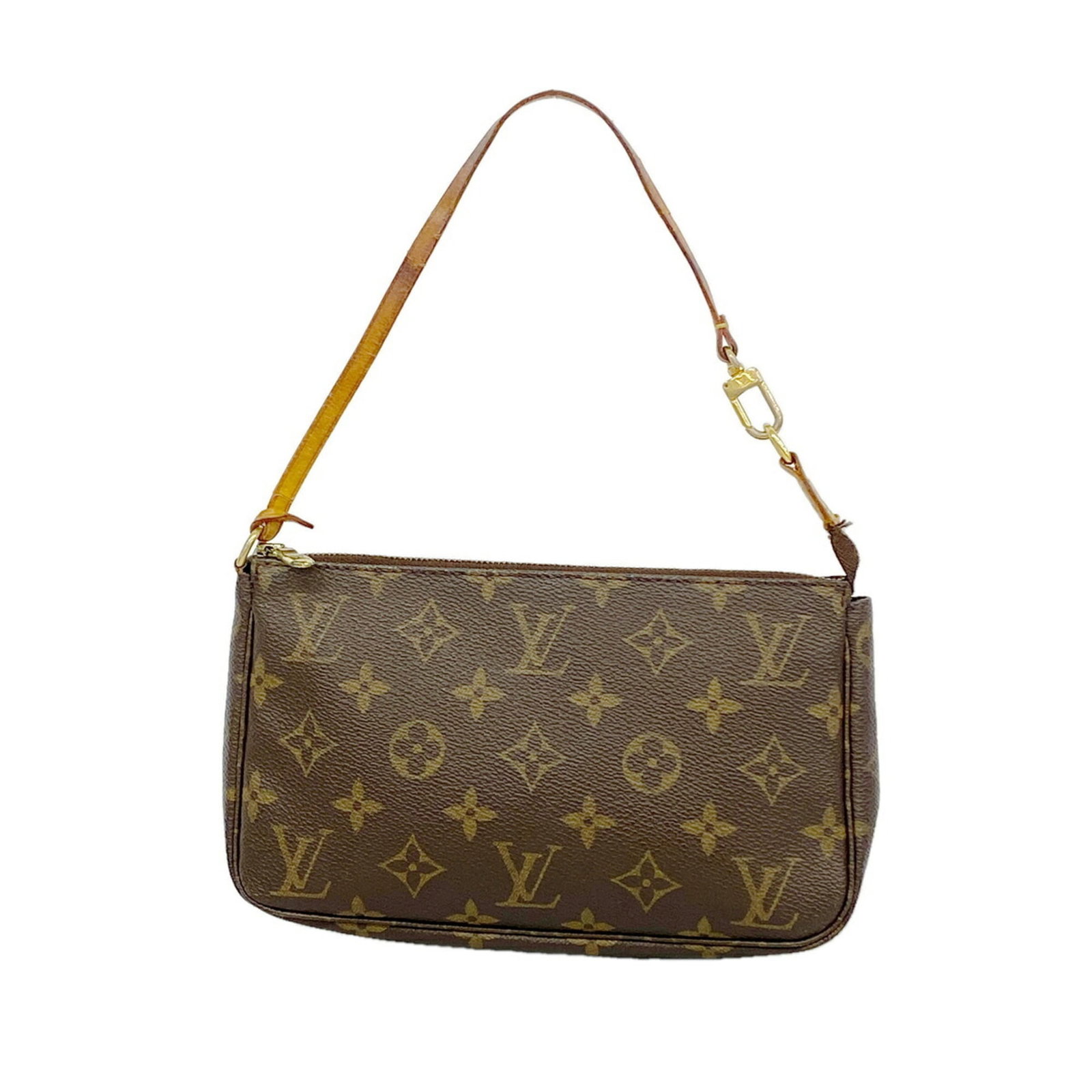 Louis Vuitton Pouch: Louis Vuitton Pouch Brown Louis Vuitton Pouch with Classic Design. This 13cm x 21cm x 3.5cm pouch features a timeless design and premium materials, making it a stylish accessory for everyday use. Its