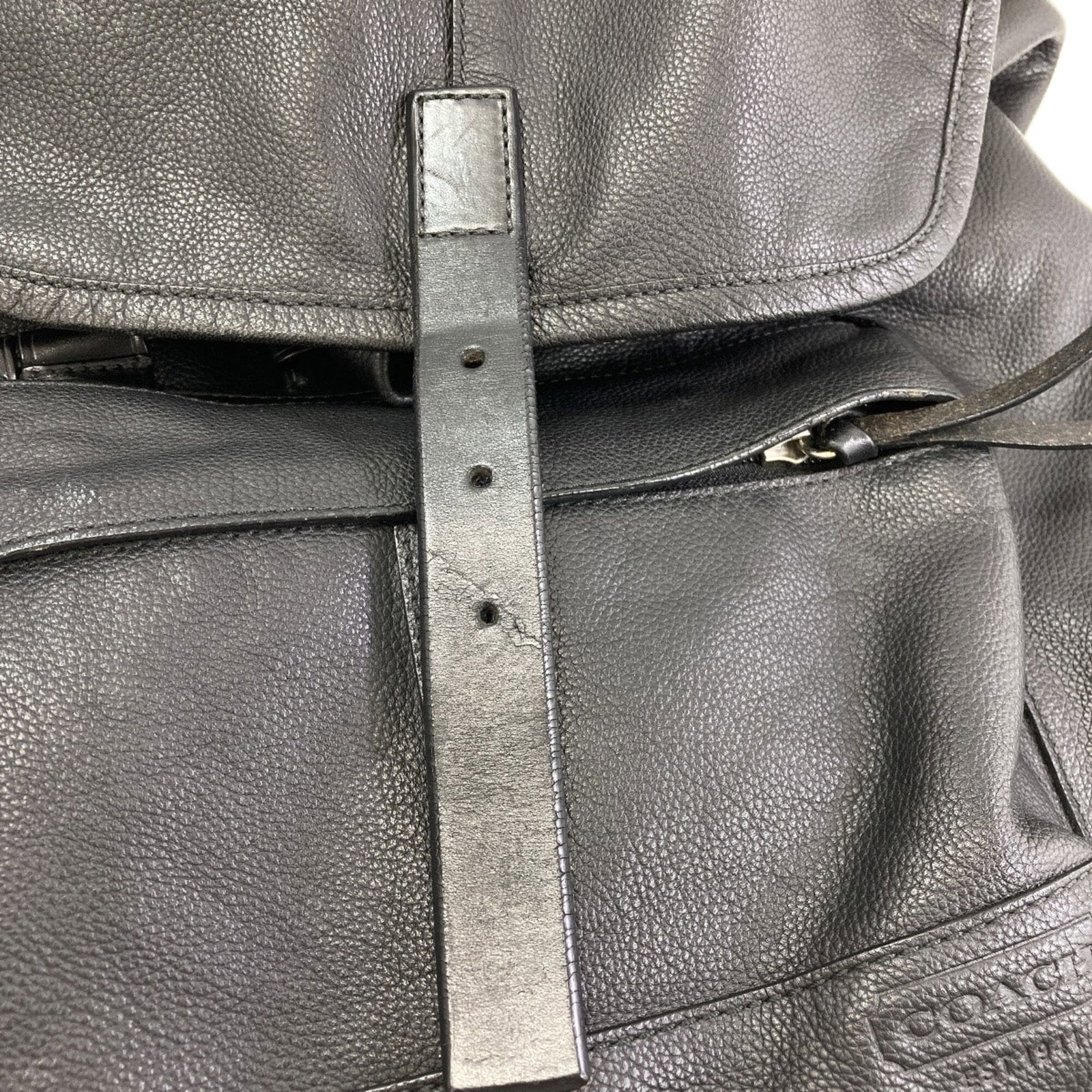 Leather Backpack Coach - 13