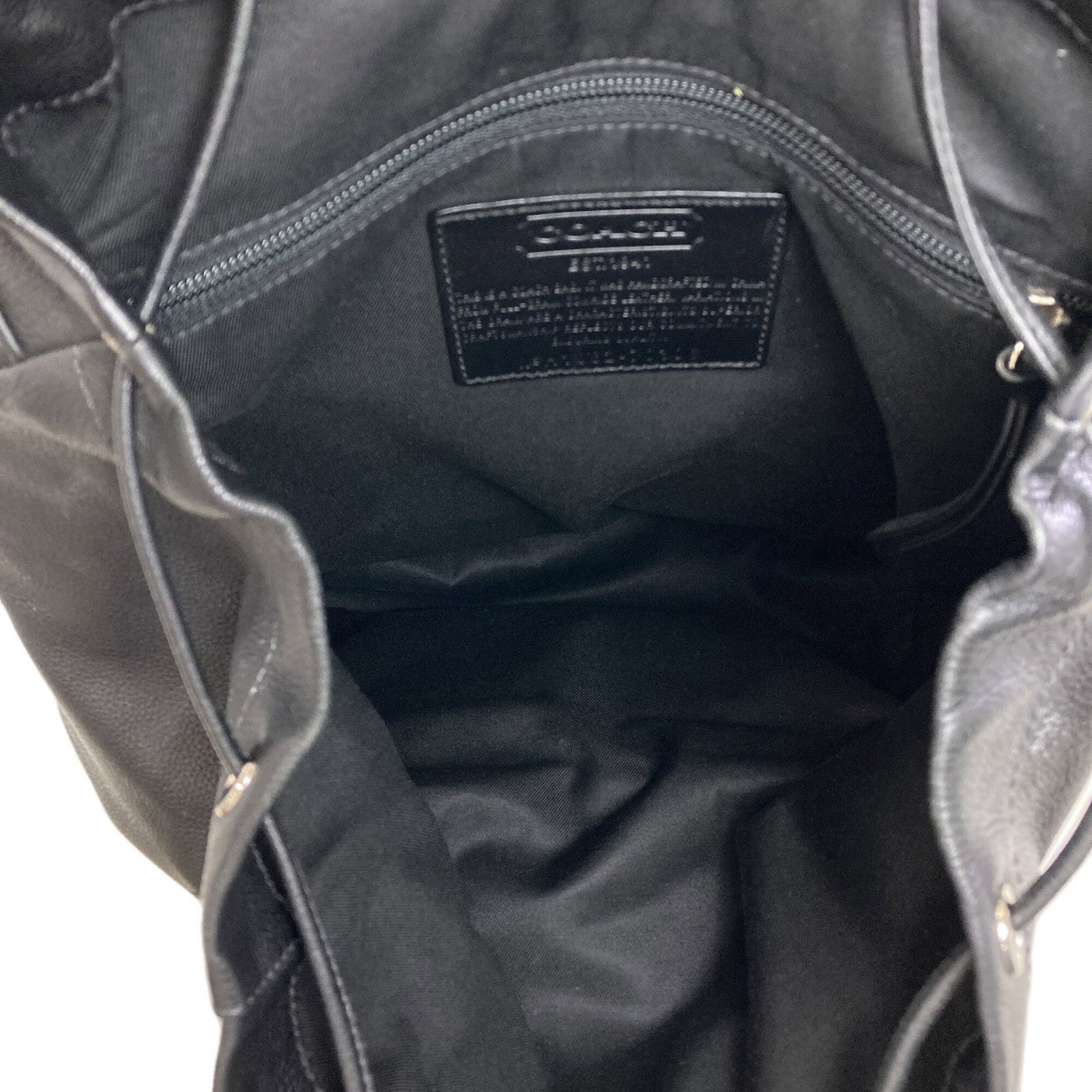 Leather Backpack Coach - 5