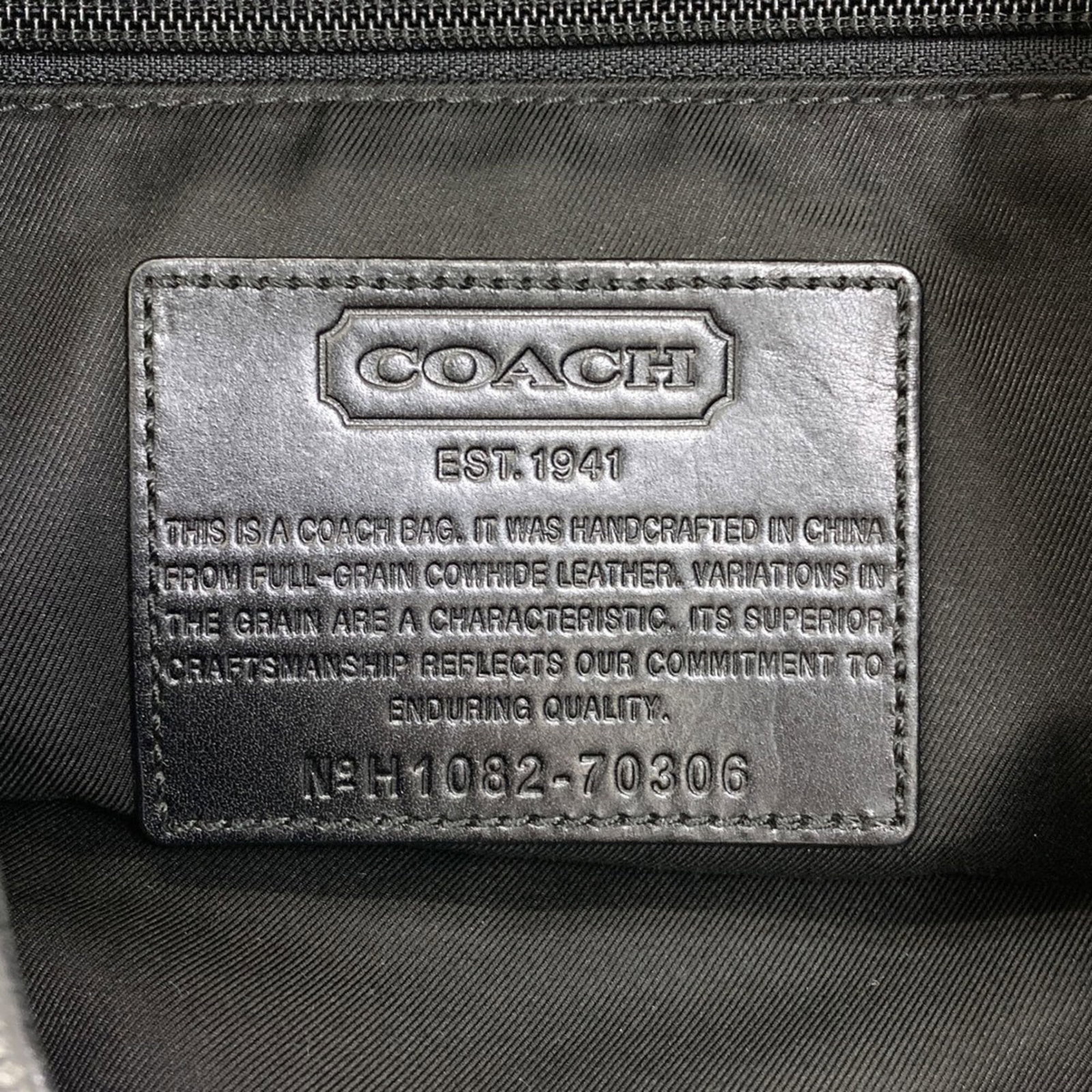 Leather Backpack Coach - 6