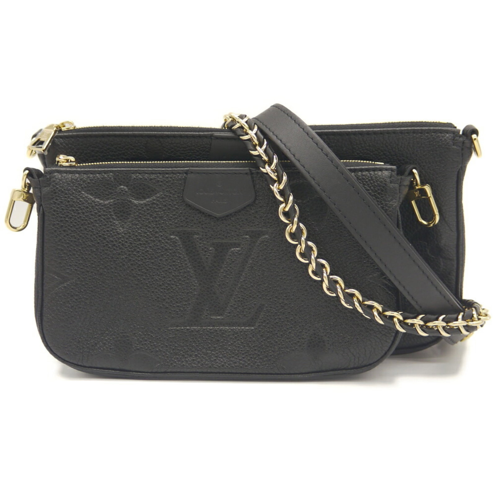 Shoulder Bag Pochette Monogram Vuitton Empreinte Louis: Shoulder Bag Pochette Monogram Vuitton Empreinte Louis Monogram Empreinte Louis Vuitton Pochette is a sophisticated shoulder bag featuring the iconic monogram pattern. Made from high-quality materials