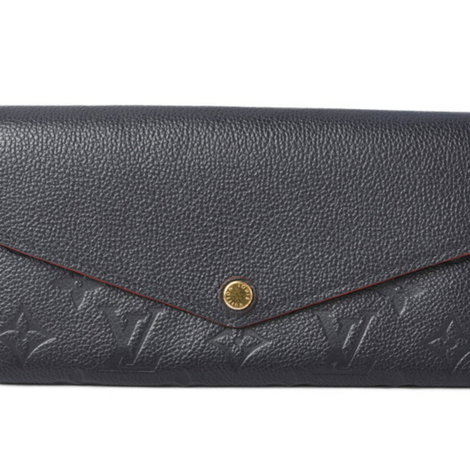 Bi Fold Monogram Empreinte Wallet Louis Vuitton: Bi Fold Monogram Empreinte Wallet Louis Vuitton Monogram Empreinte wallet with a classic bi-fold design, featuring the iconic Louis Vuitton pattern. This stylish wallet is presented in a luxurious