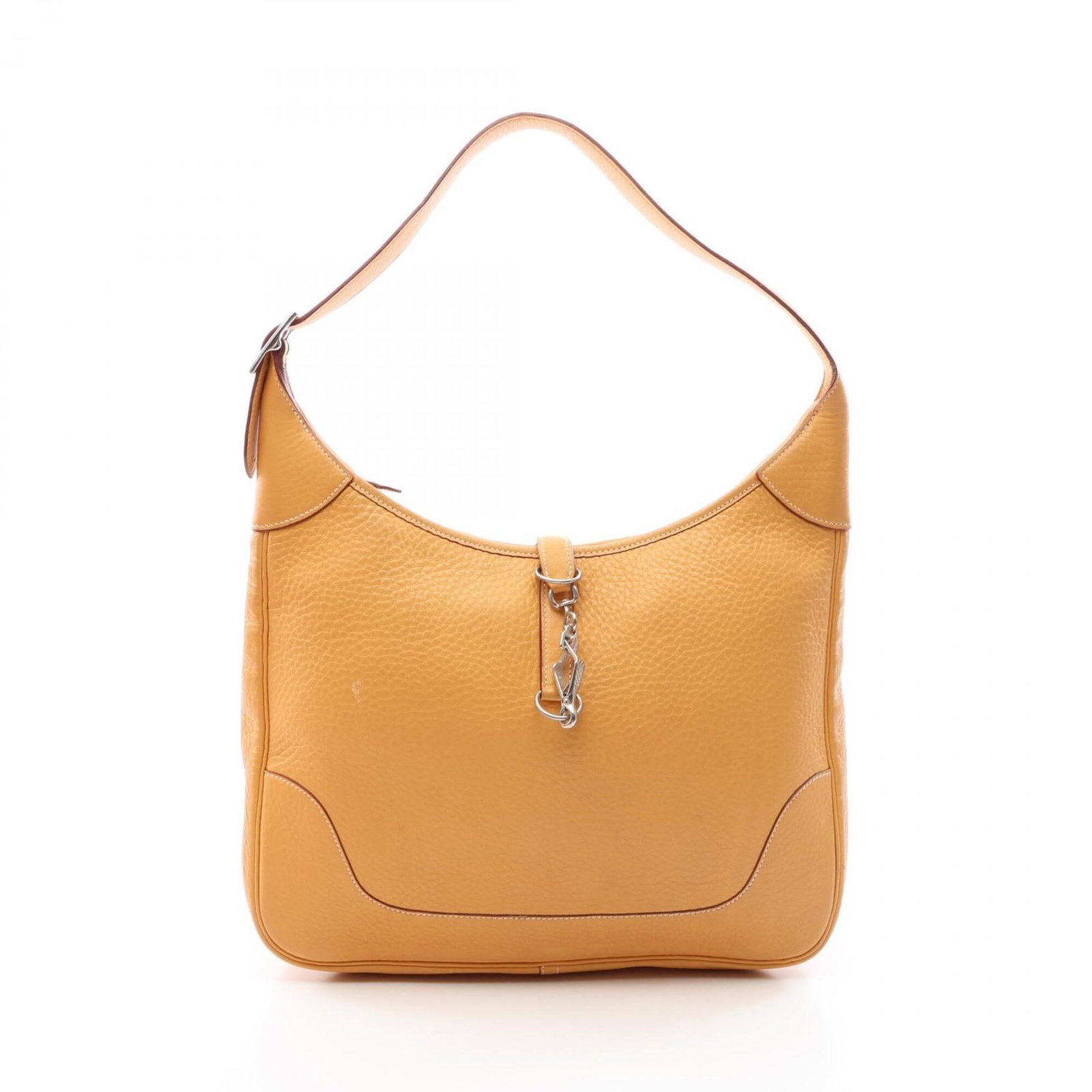 Hermes Shoulder Bag Taurillon Clemence Leather: Hermes Shoulder Bag Taurillon Clemence Leather Taurillon Clemence leather offers a rich, luxurious feel to this iconic Hermes shoulder bag. With its classic design and timeless color palette, this bag