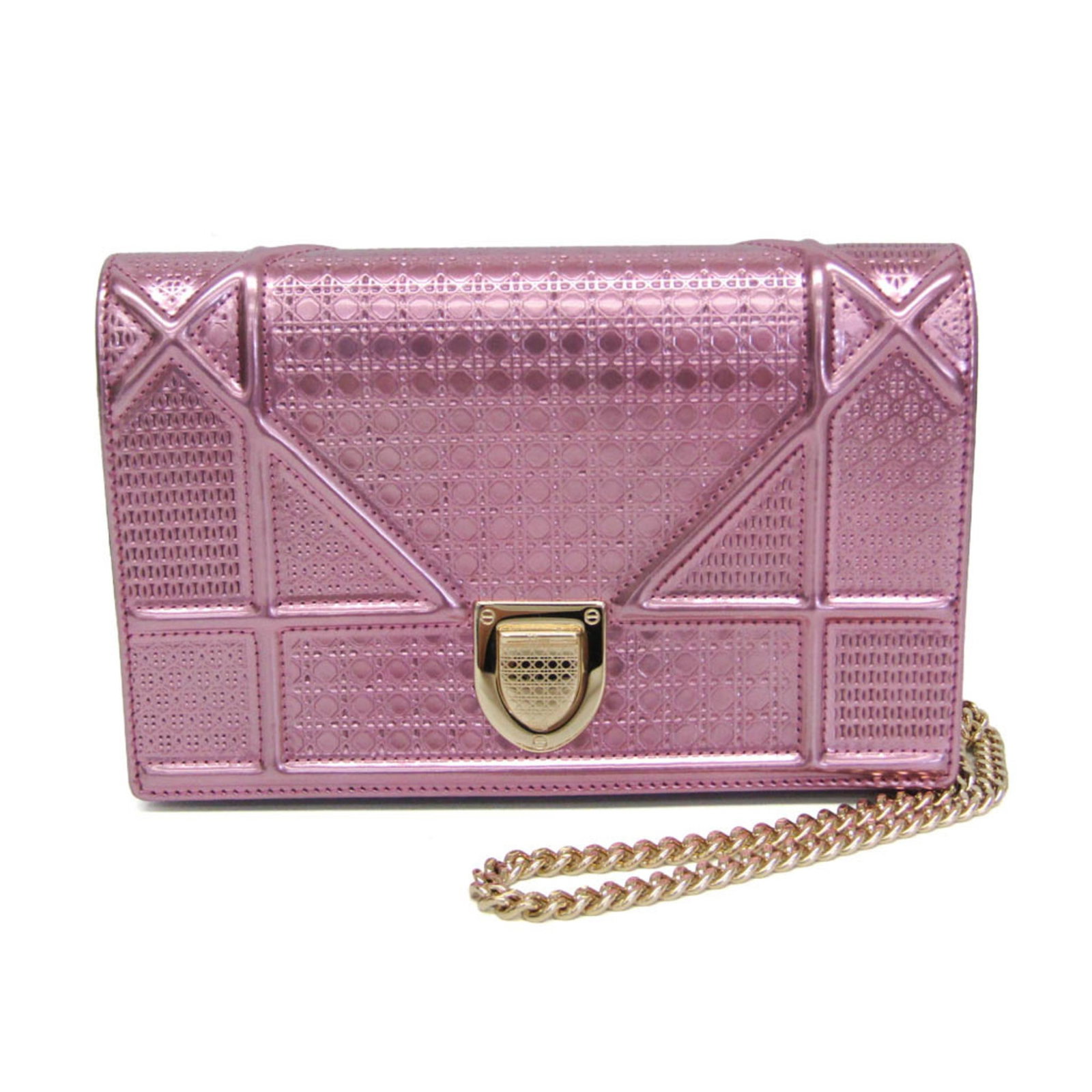 Dior Chain Shoulder Wallet Patent Leather (1 of 17)