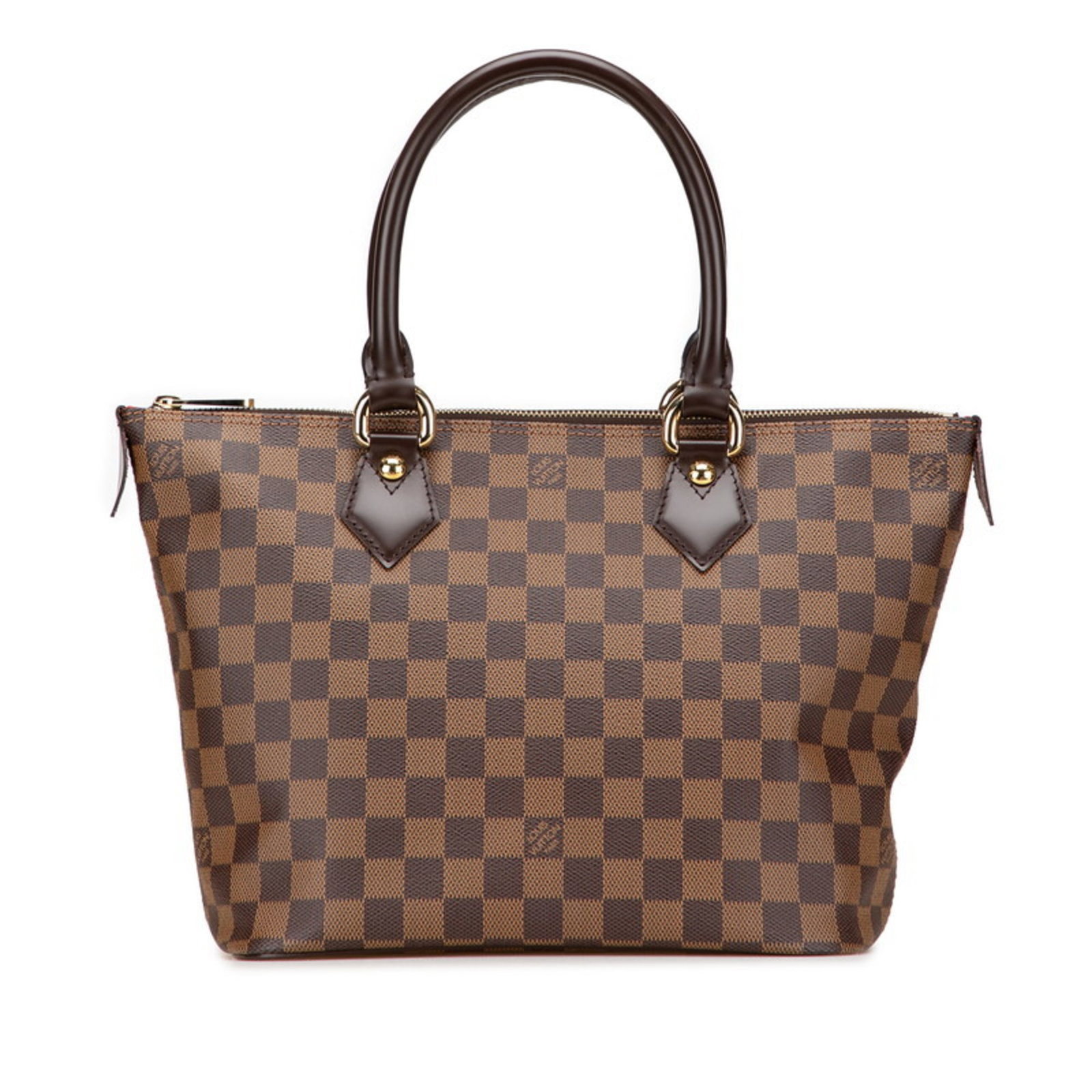 Vuitton Louis Leather Pvc Handbag Tote: Vuitton Louis Leather Pvc Handbag Tote Brown Vuitton Louis Leather Pvc Handbag Tote with Zipper Closure, featuring a classic Damier design and durable PVC and leather materials. Measuring 22.5cm x