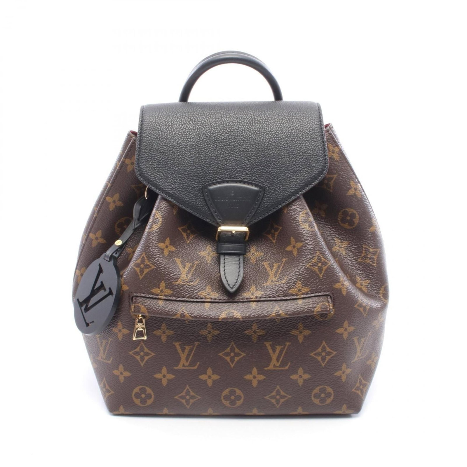 Vuitton Louis Backpack Handbag Pvc Coated Leather Monogram Canvas: Vuitton Louis Backpack Handbag Pvc Coated Leather Monogram Canvas The Vuitton Louis Backpack Handbag is a stylish and functional accessory, featuring a unique combination of coated canvas, PVC, and mo