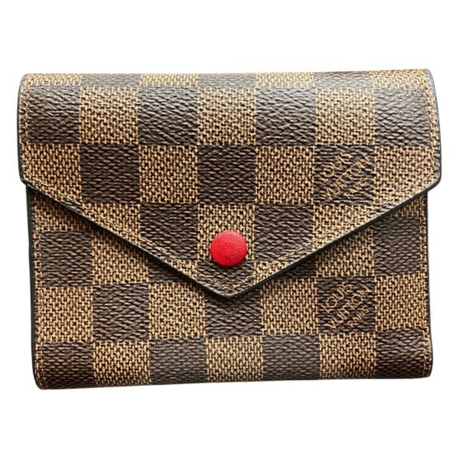 Louis Vuitton Coin Purse/ Coin Case: Louis Vuitton Coin Purse/ Coin Case Brown or Red color Louis Vuitton Coin Purse/ Coin Case, 9.5cm x 12cm x 2cm in size, featuring the iconic brand's signature style. This compact coin case is