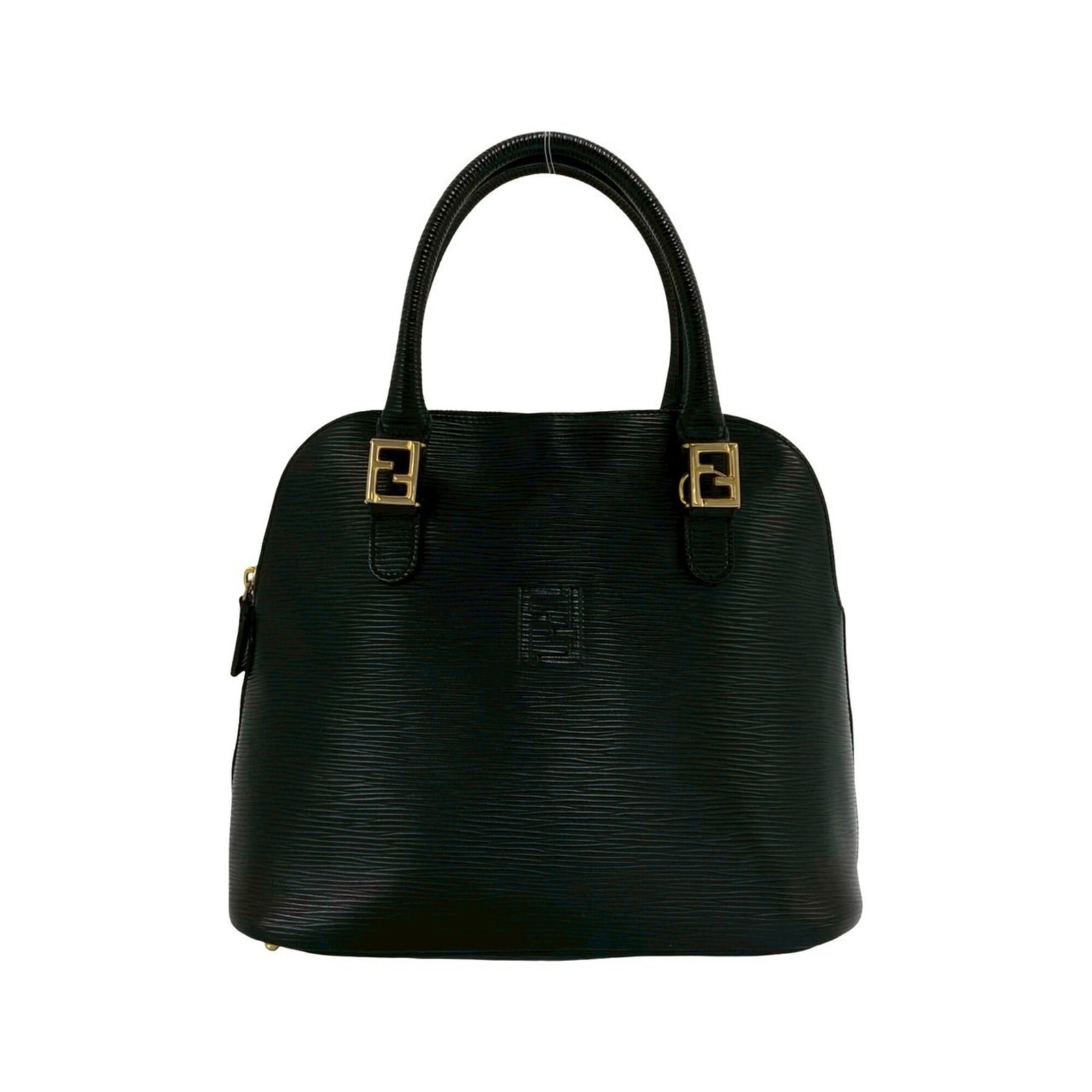 Handbag Tote Bag Leather by Fendi: Handbag Tote Bag Leather by Fendi Black Fendi leather handbag tote bag with dimensions 24.5cm x 33cm x 13cm. This tote bag is made from high-quality leather and features a classic design. The bag's